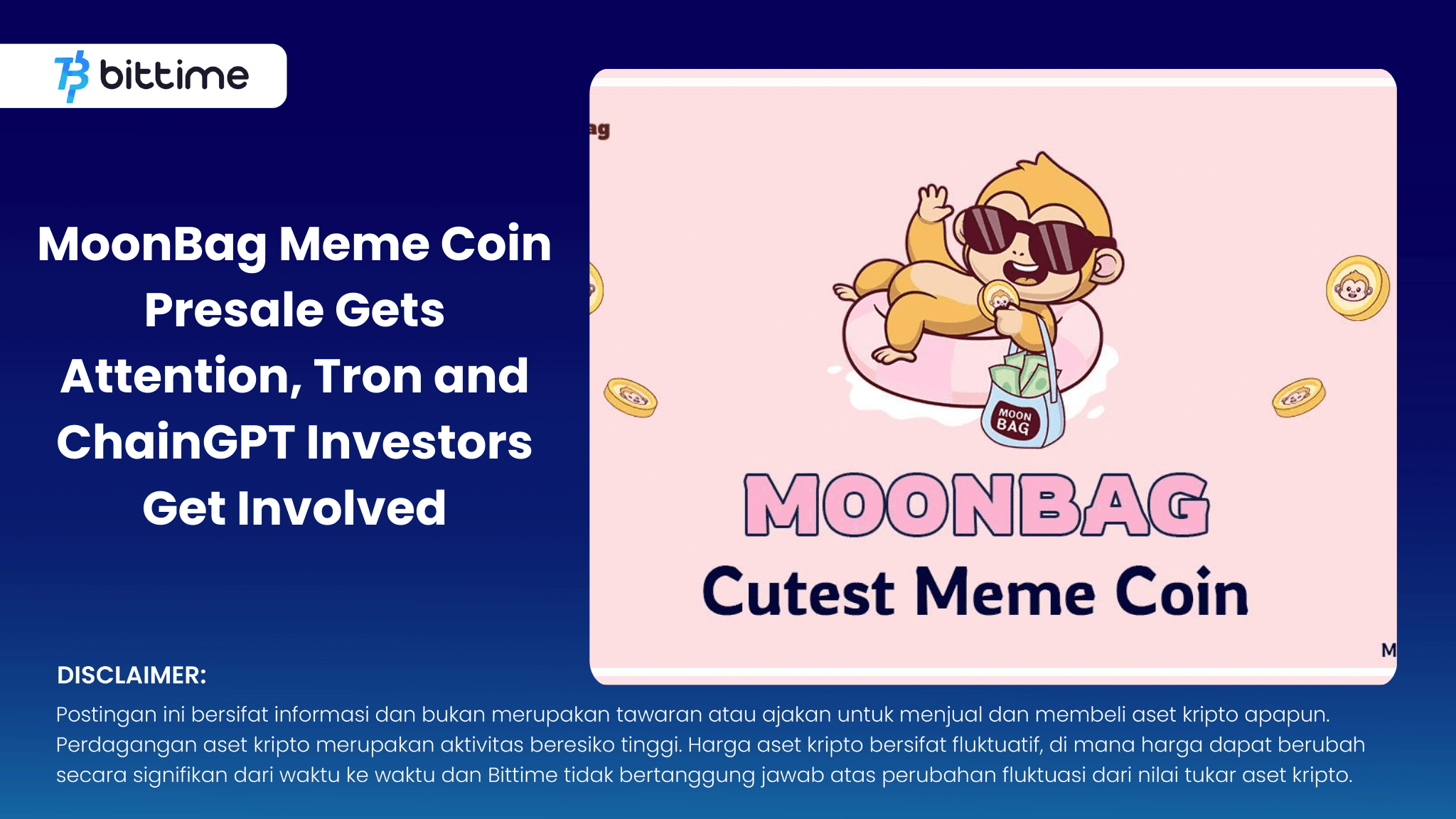 MoonBag Meme Coin Presale Gets Attention, Tron and ChainGPT Investors Get Involved