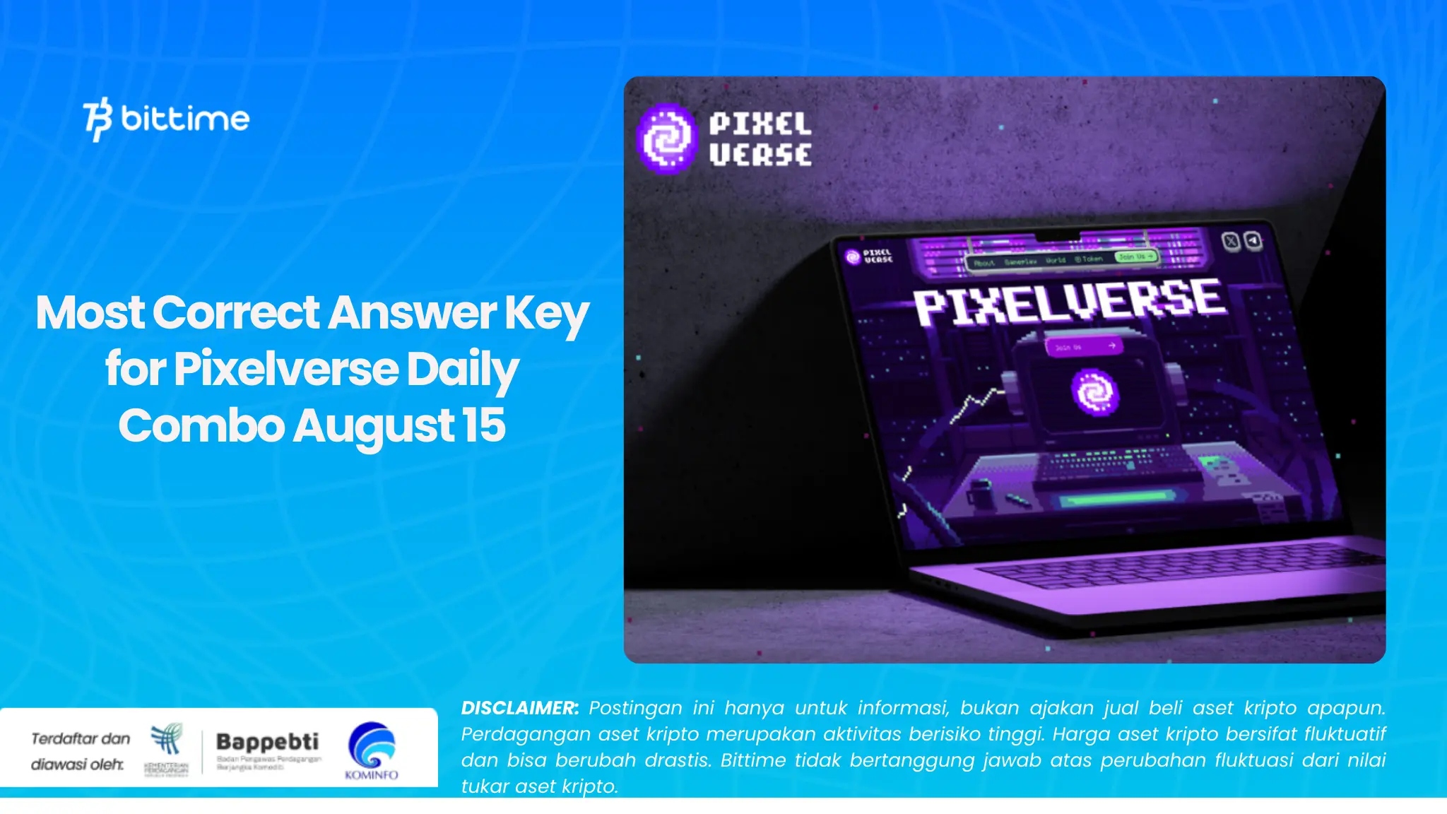 Most Correct Answer Key for Pixelverse Daily Combo August 15