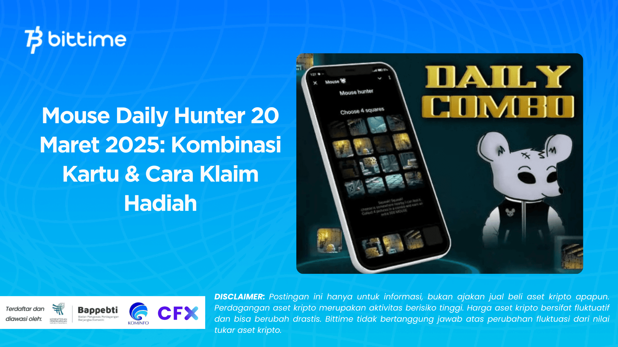 Mouse Daily Hunter 20 Maret 2025: Kombinasi Kartu & Cara Klaim Hadiah