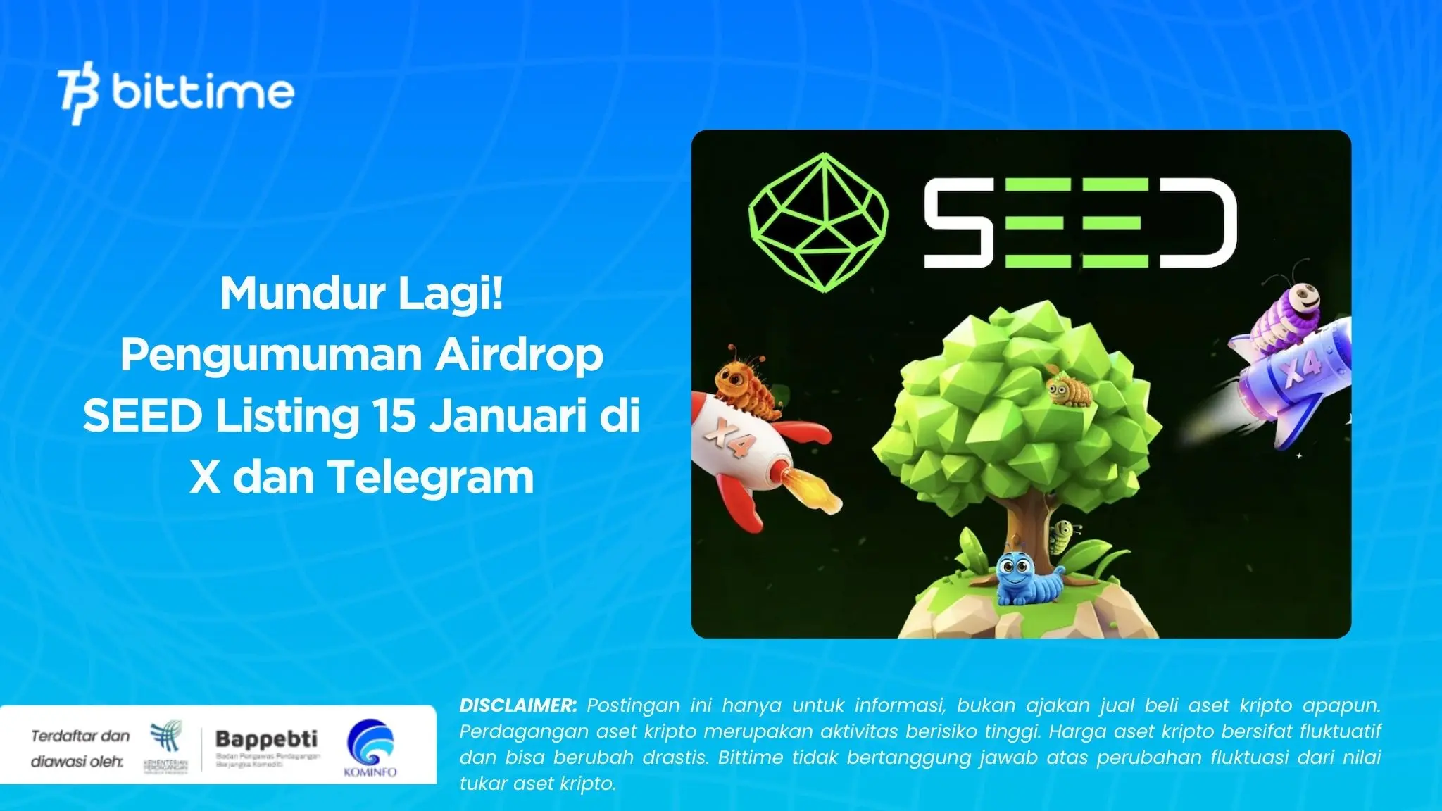 Mundur Lagi! Pengumuman Airdrop SEED Listing 15 Januari di X dan Telegram
