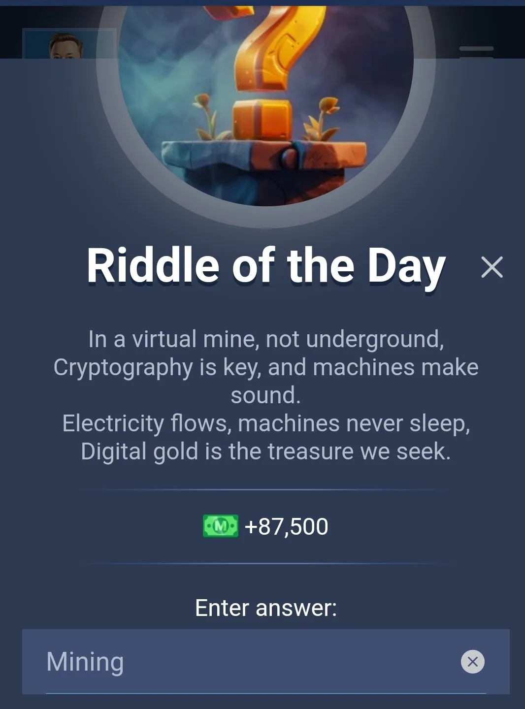 Musk Empire Riddle 19 Juli 2024