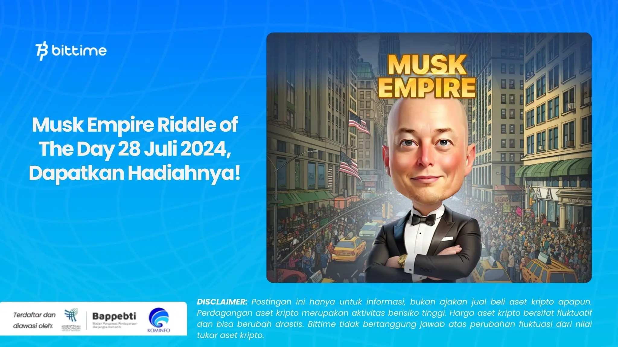 Musk Empire Riddle of The Day 28 Juli 2024, Dapatkan Hadiahnya!.webp