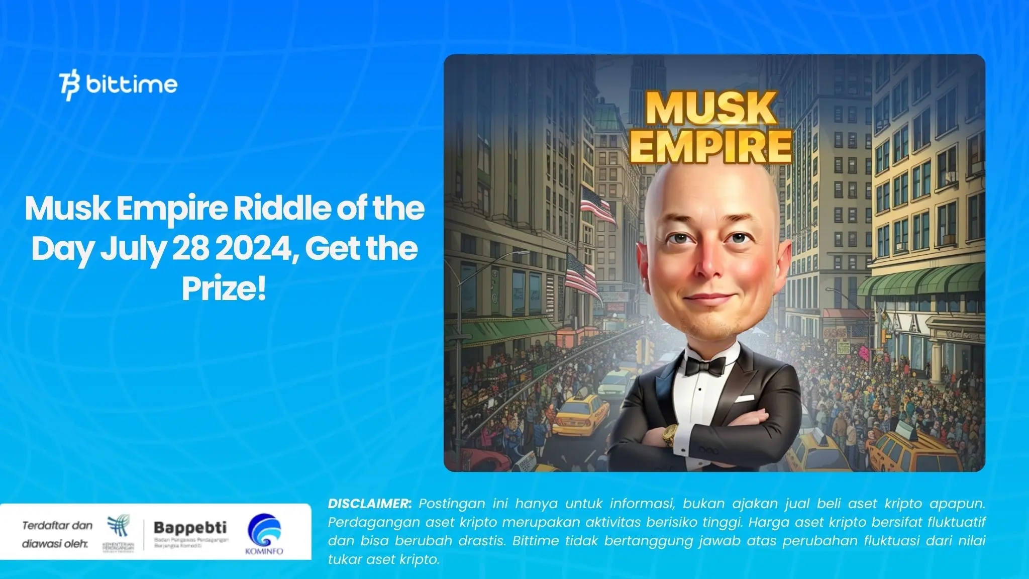 Musk Empire Riddle of the Day July 28 2024, Get the Prize!.webp