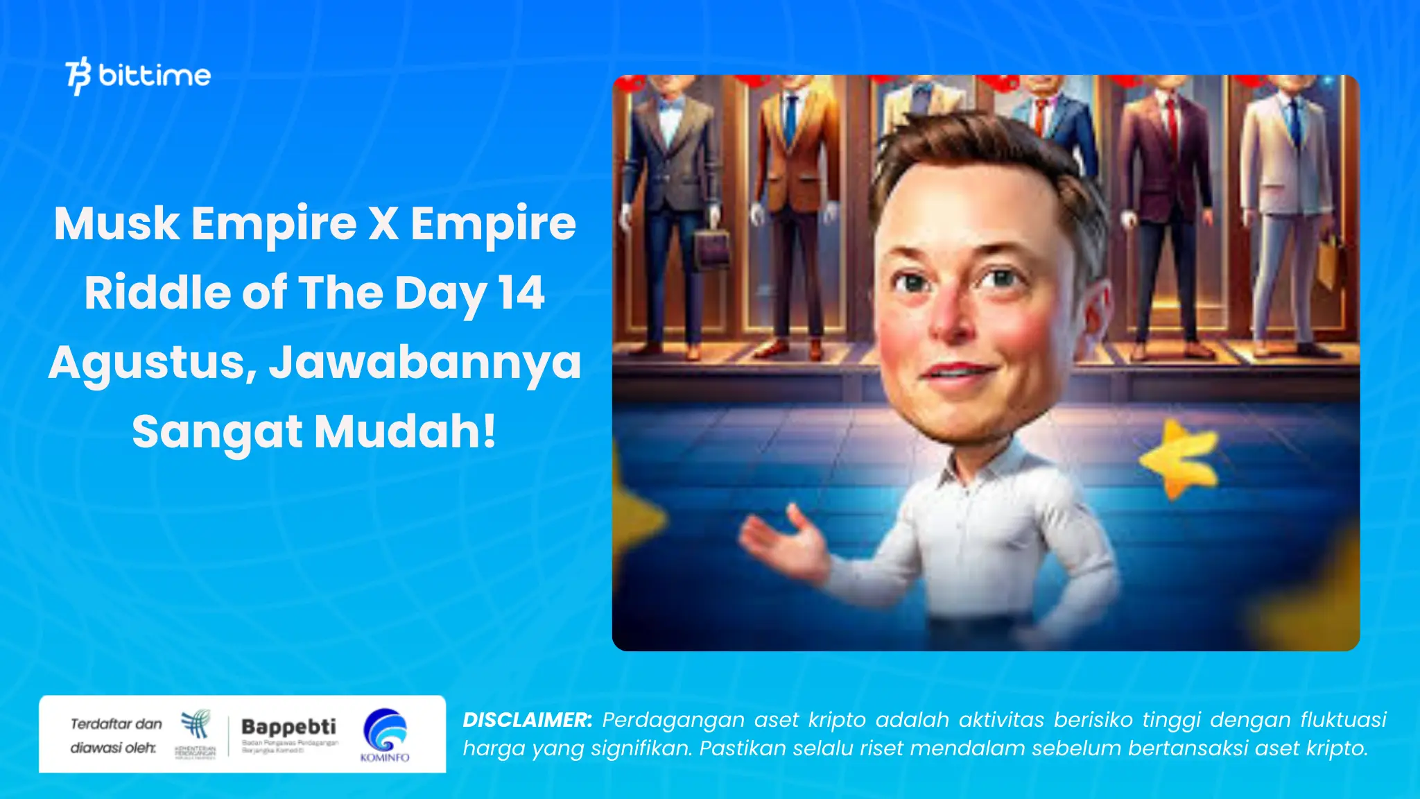 Musk Empire X Empire Riddle of The Day 14 Agustus - Bittime.webp