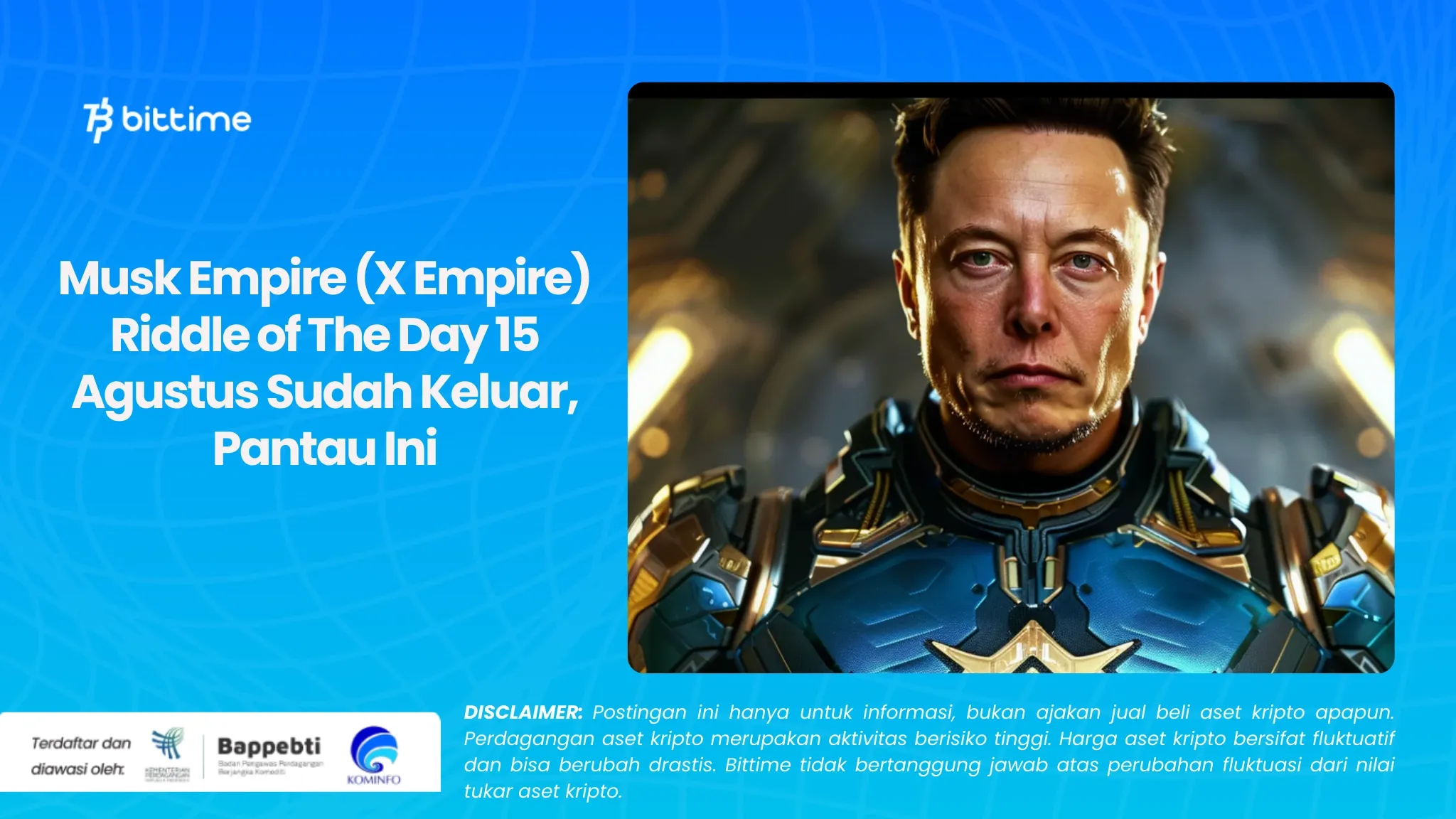 Musk Empire (X Empire) Riddle of The Day 15 Agustus