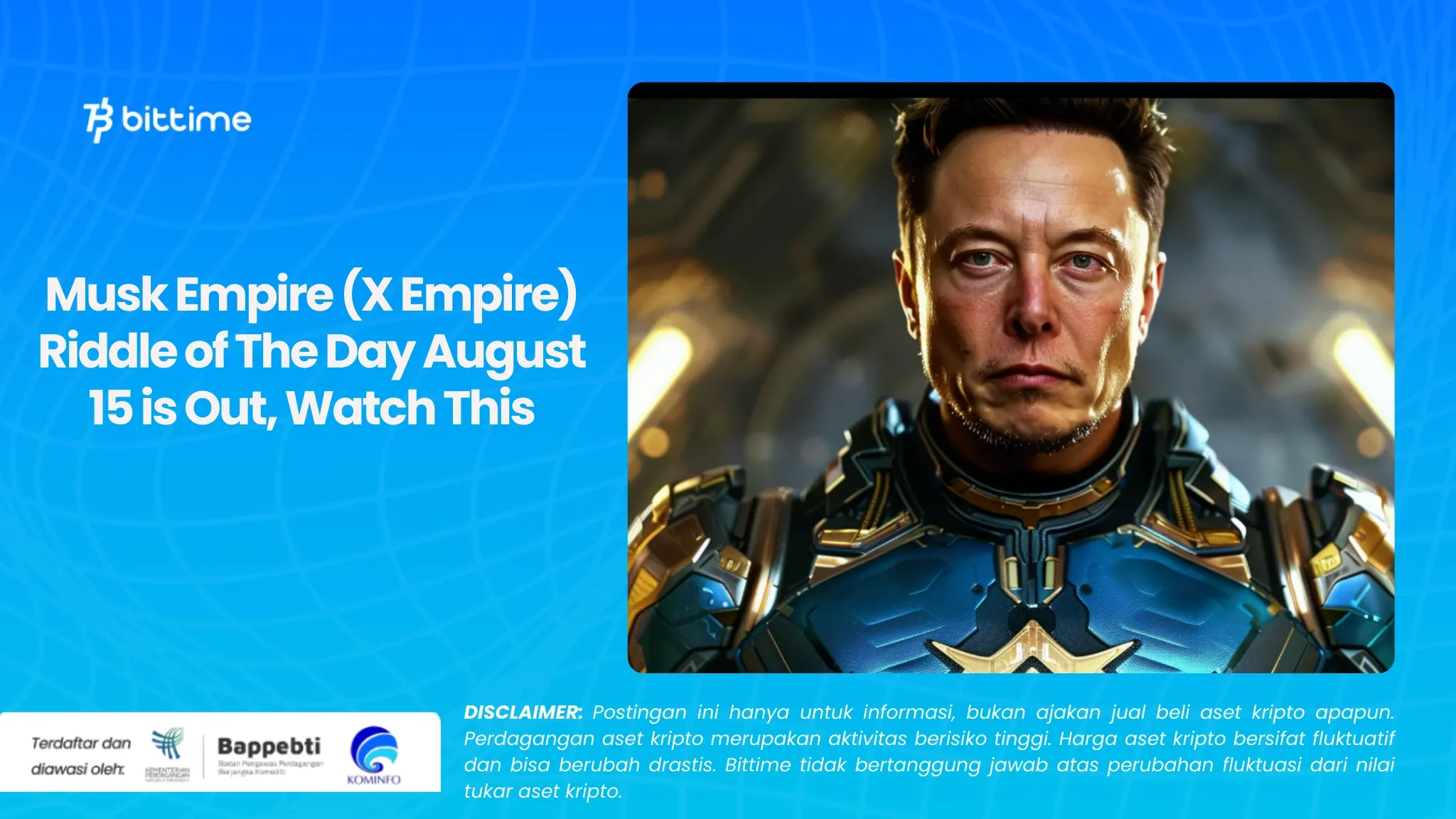 Musk Empire (X Empire) Riddle of The Day 15 Agustus