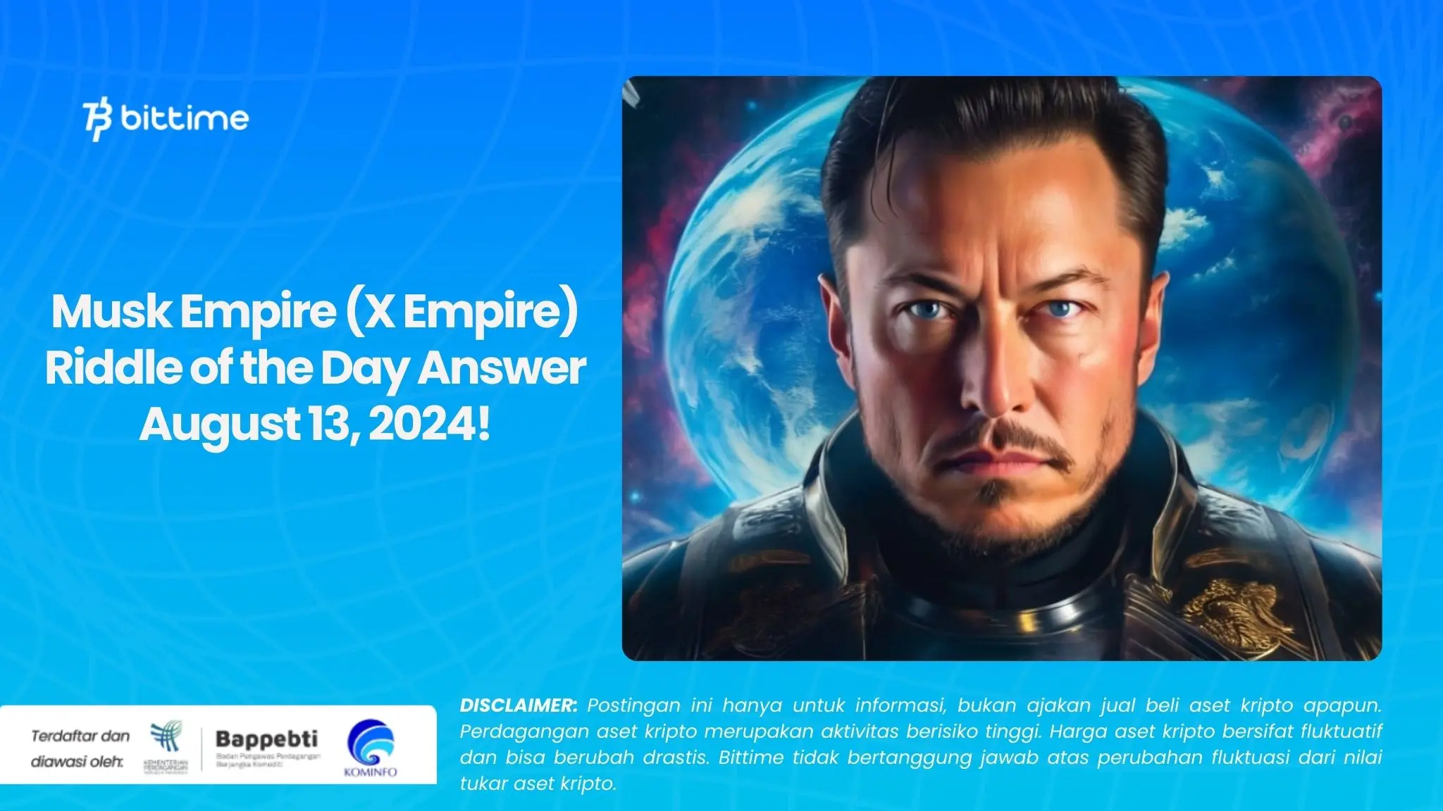 Musk Empire (X Empire) Riddle of the Day Answer August 13, 2024!.webp