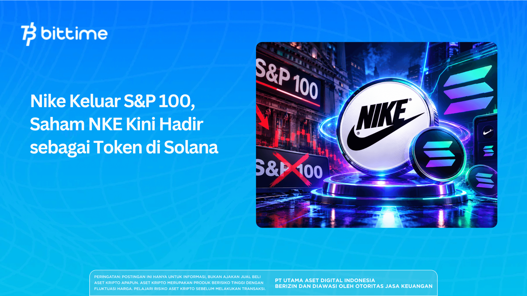 Nike Exits S&P 100, NKE Stock Now Present as a Token on Solana