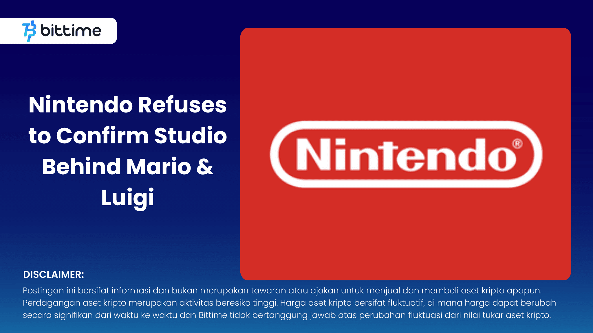 Nintendo Refuses to Confirm Studio Behind Mario & Luigi