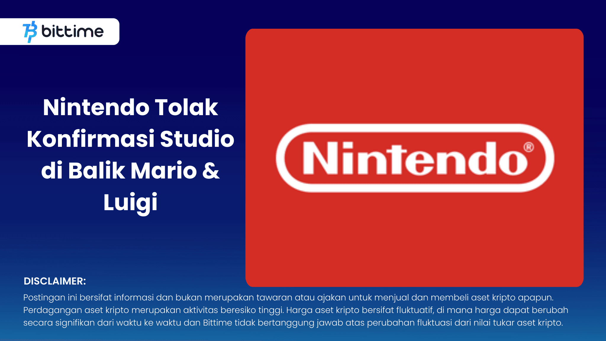 Nintendo Tolak Konfirmasi Studio di Balik Mario & Luigi