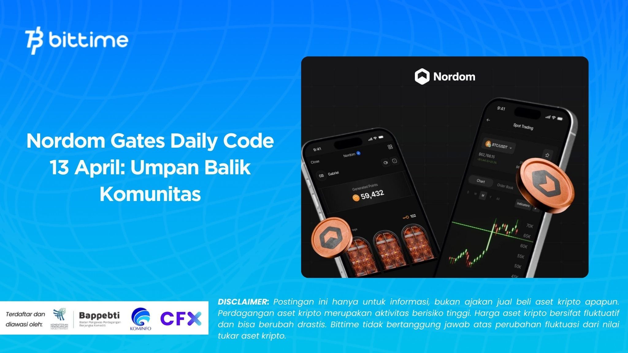 Nordom Gates Daily Code 13 April: Umpan Balik Komunitas