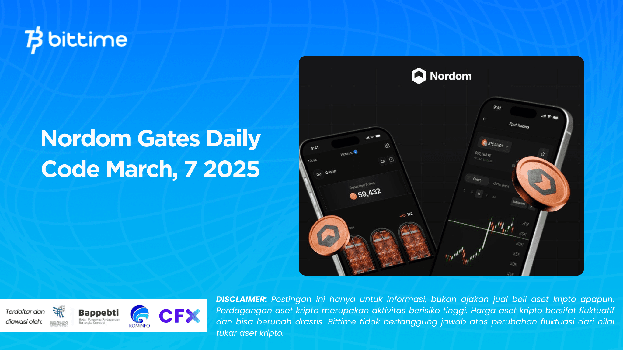 Nordom Gates Daily Code 7 Maret 2025 