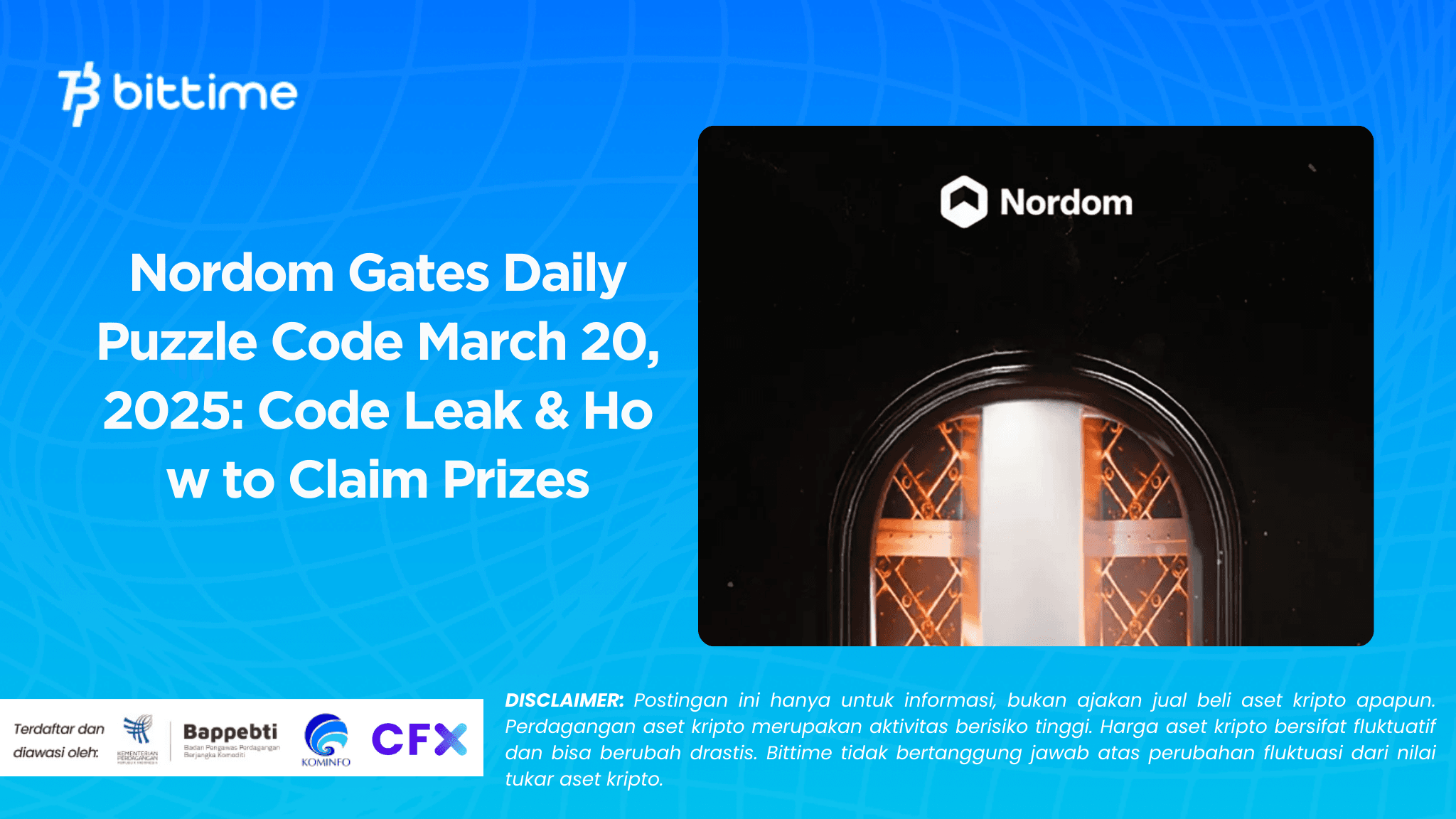 Nordom Gates Daily Puzzle Code March 20, 2025: Code Leak & How to Claim Prizes