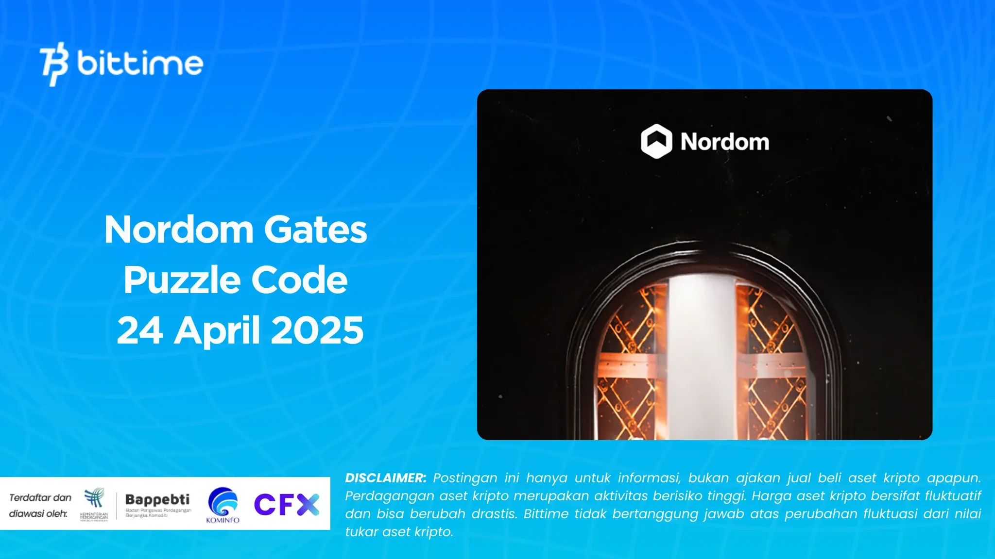 Nordom Gates Puzzle Code 24 April 2025