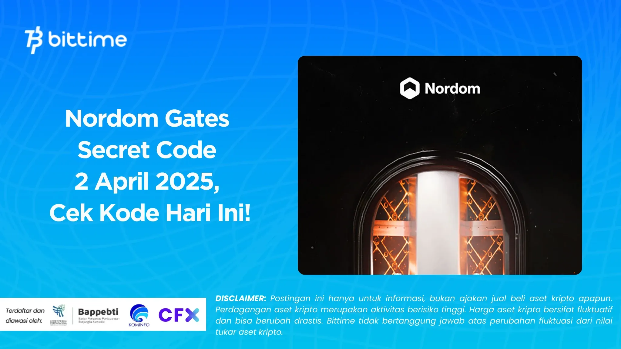 Nordom Gates Secret Code 2 April 2025