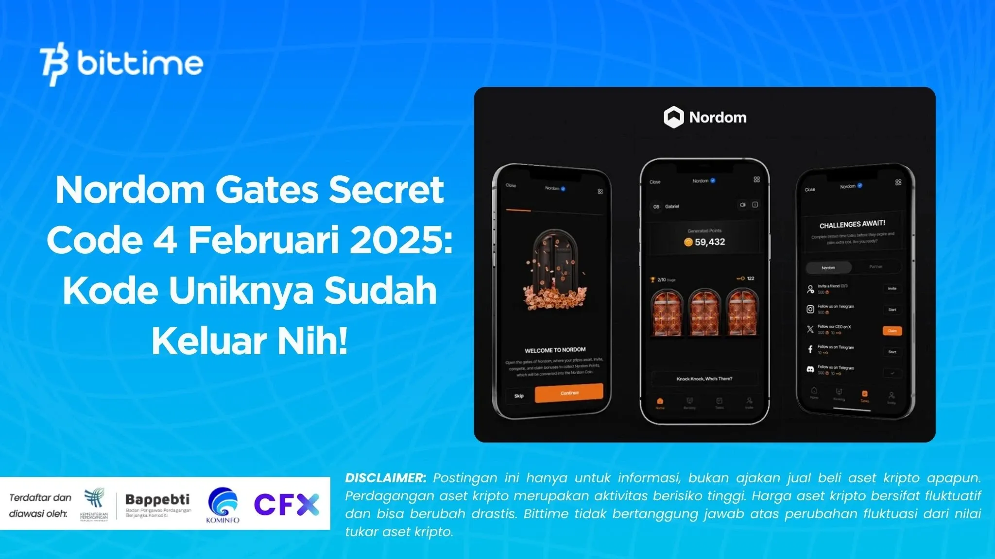 Nordom Gates Secret Code 4 Februari 2025