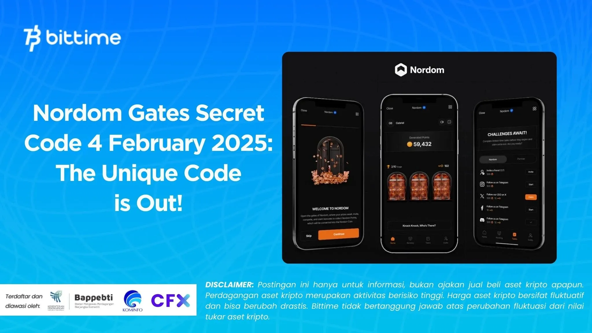 Nordom Gates Secret Code 4 February 2025