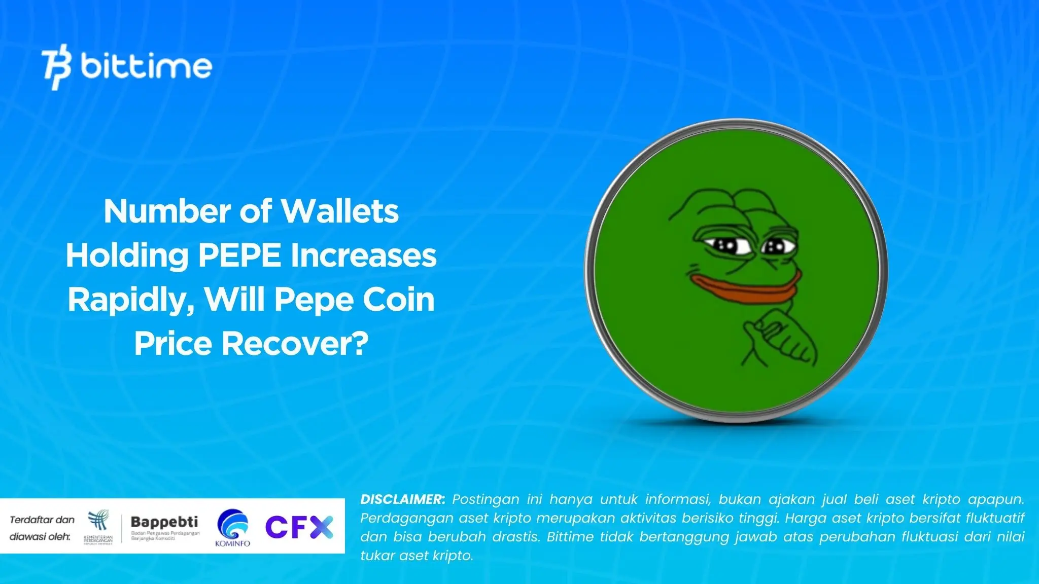 Number of Wallets Holding PEPE Increases Rapidly, Will Pepe Coin Price Recover?