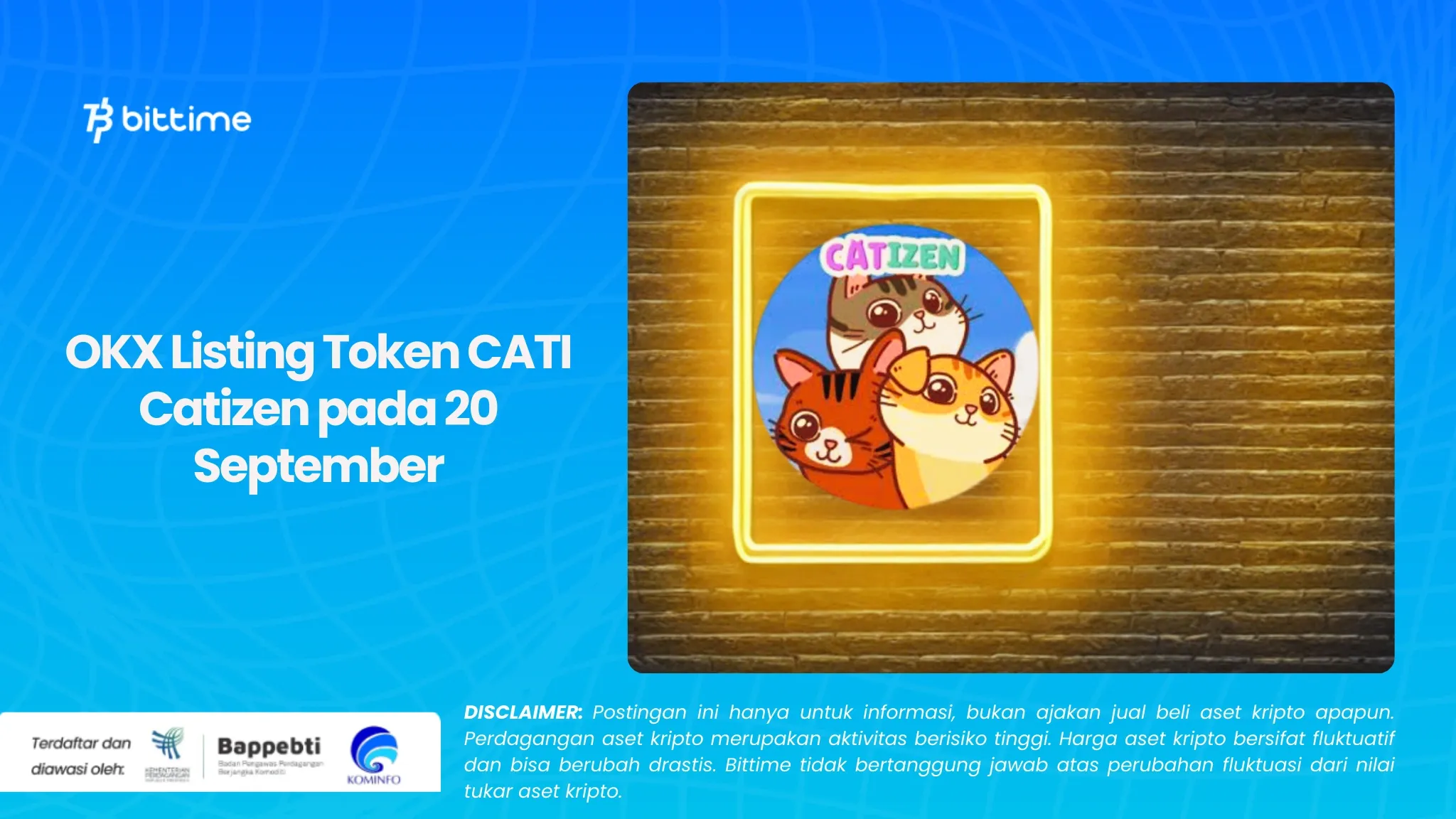 OKX Listing Token CATI Catizen pada 20 September.webp