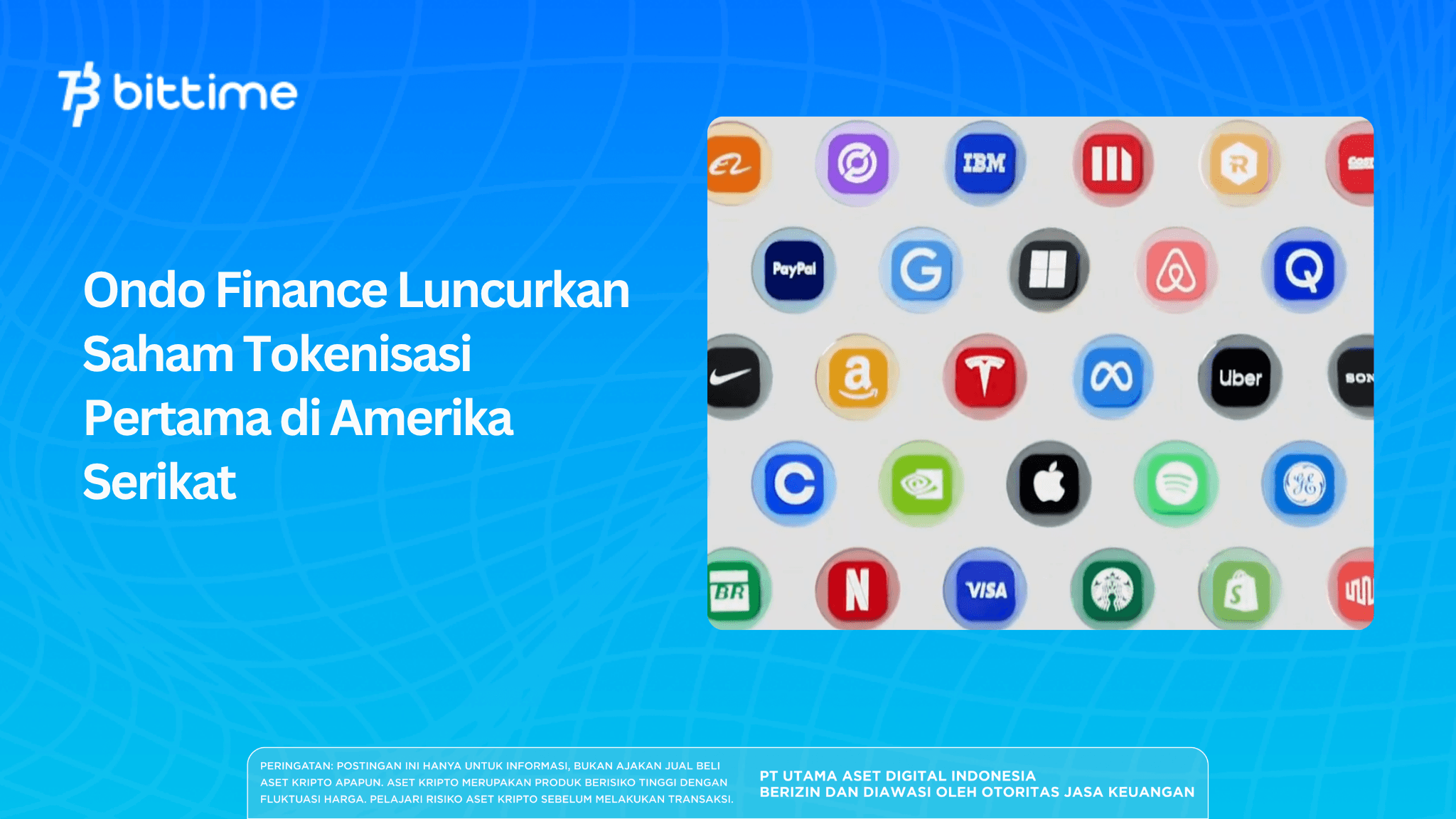 Ondo Finance Luncurkan Saham Tokenisasi Pertama di Amerika Serikat
