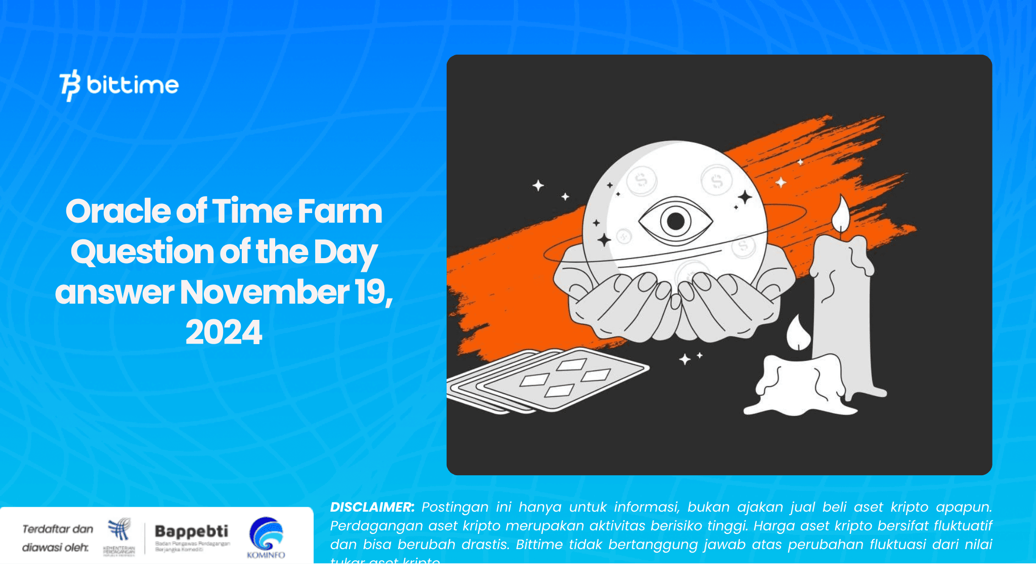 Oracle of Time Farm Question of the Day answer November 19, 2024
