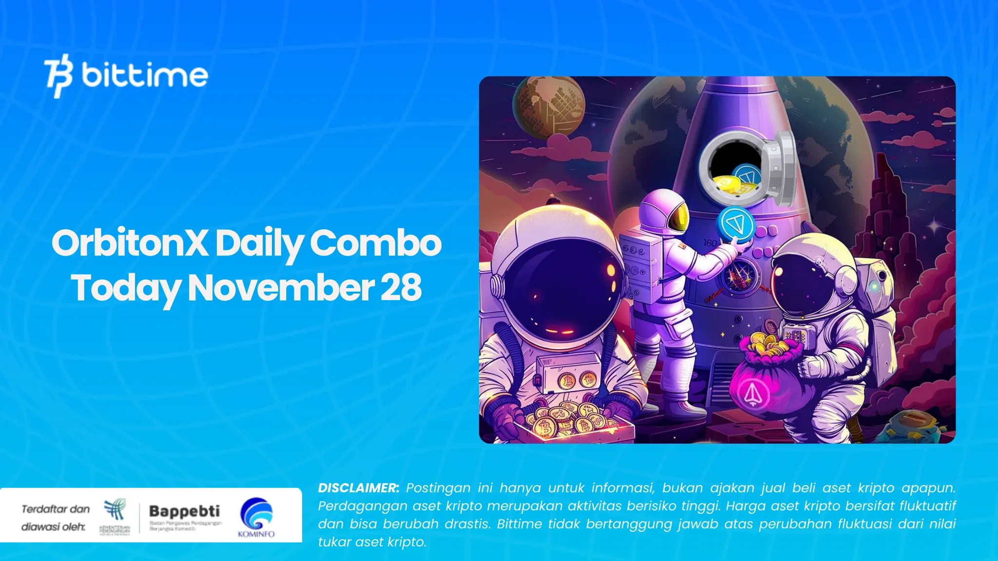 OrbitonX Daily Combo Hari Ini 28 November