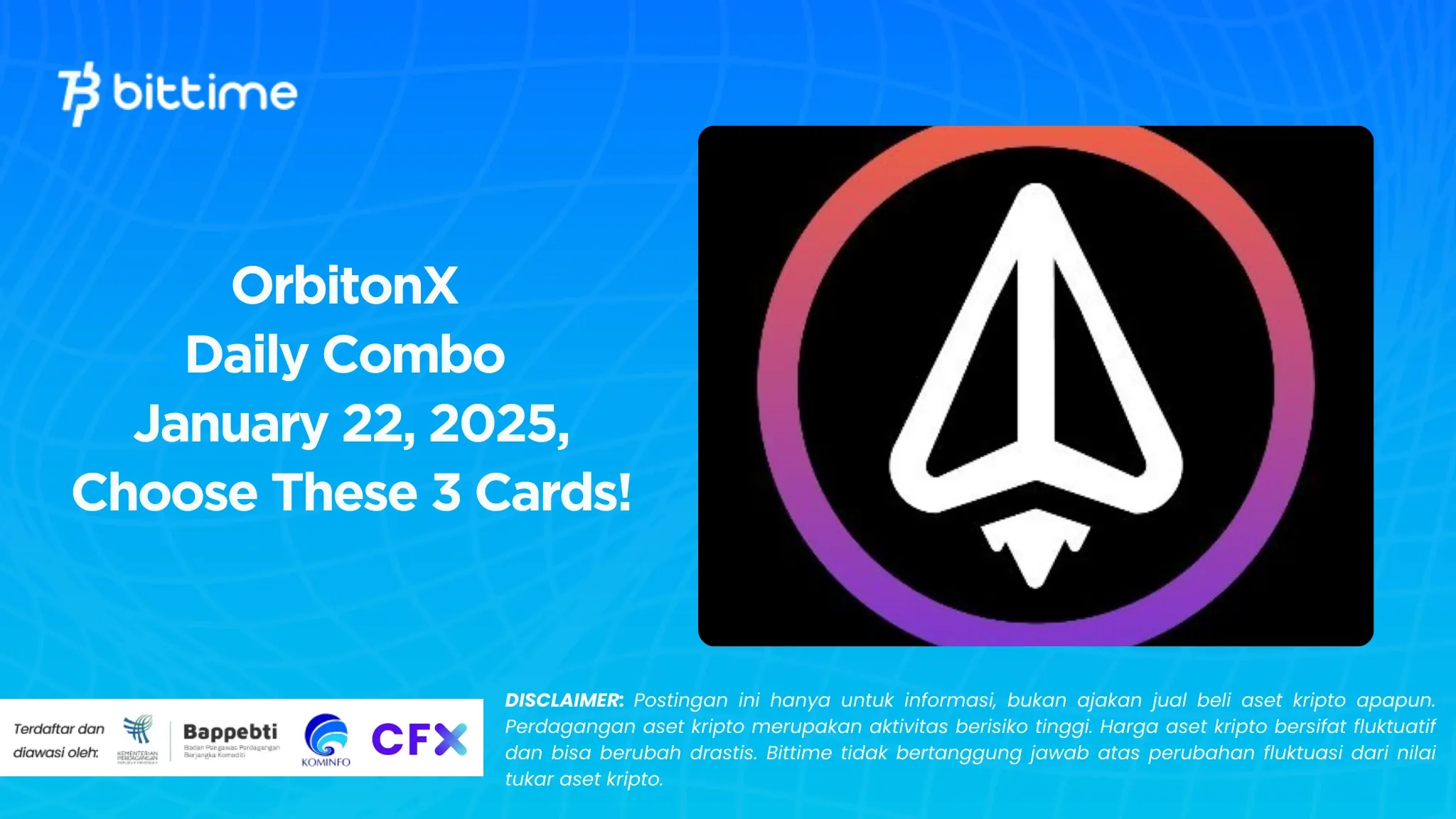 OrbitonX Daily Combo January 22, 2025, Choose These 3 Cards!