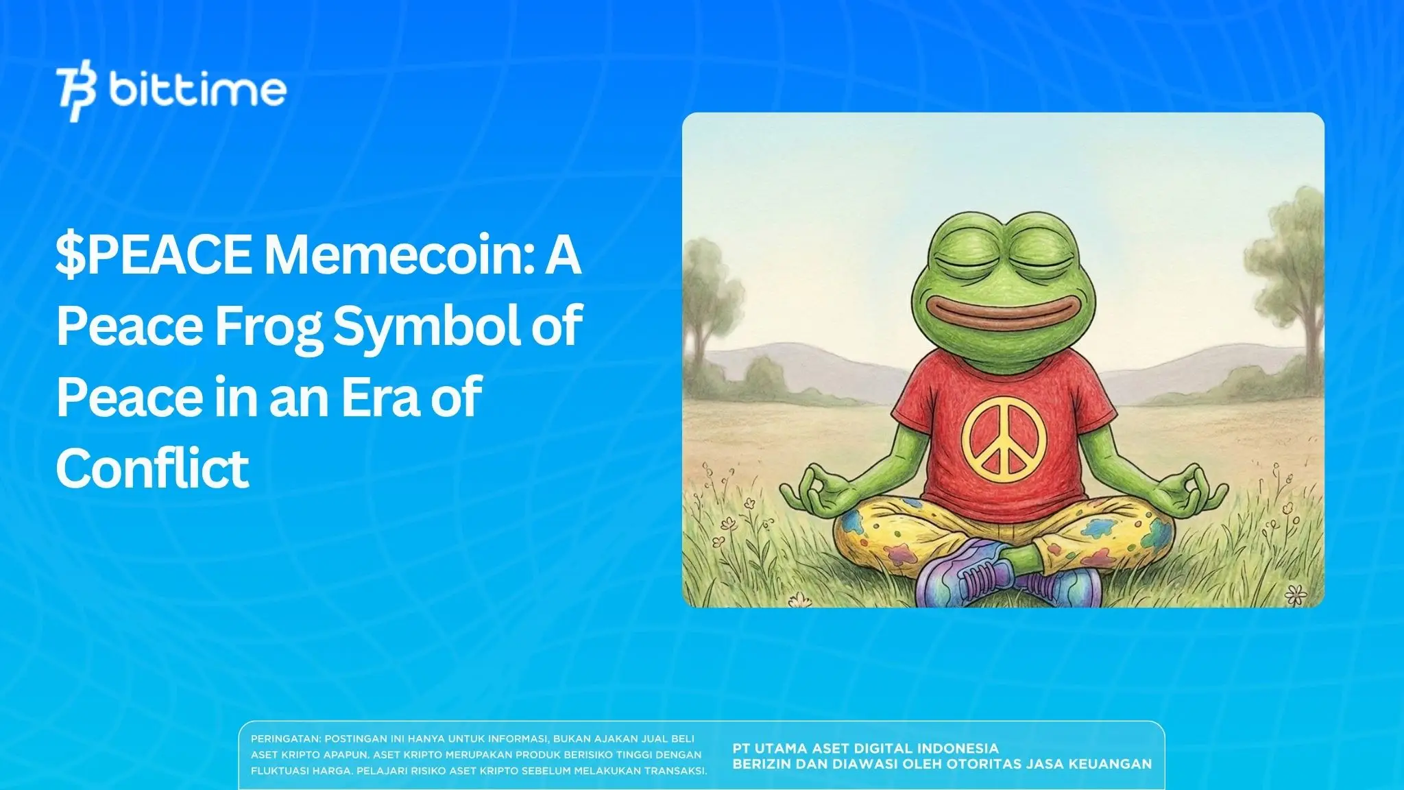 $PEACE Memecoin: A Peace Frog Symbol of Peace in an Era of Conflict