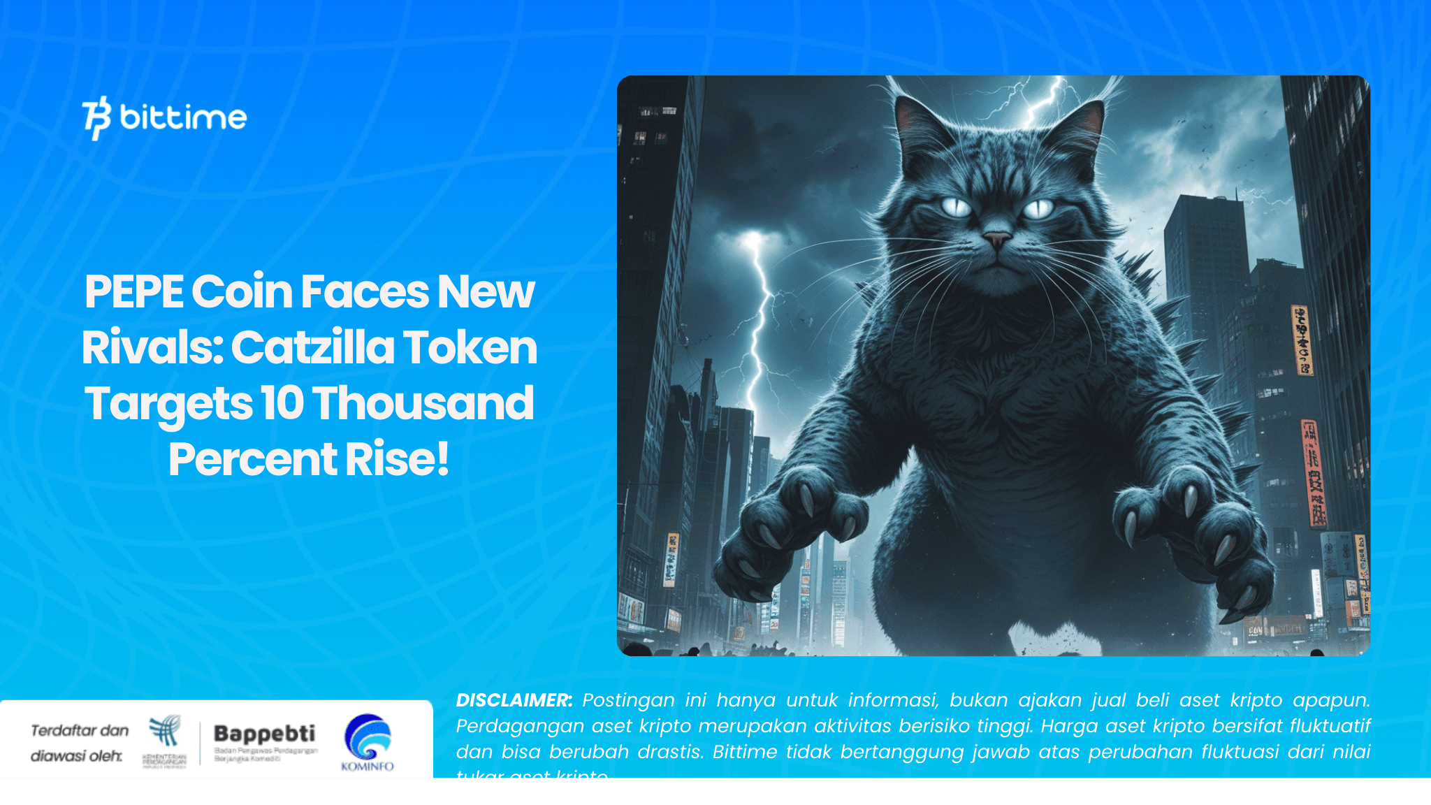 PEPE Coin Faces New Rivals: Catzilla Token Targets 10 Thousand Percent Rise!