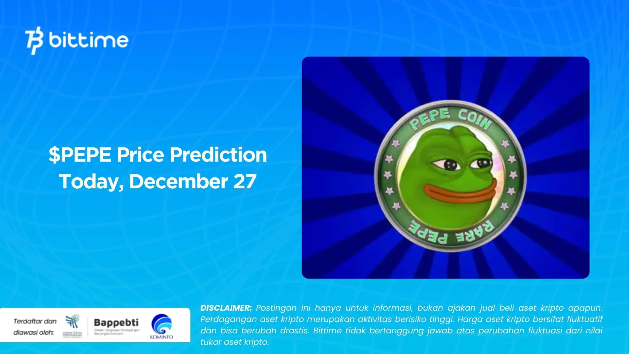 $PEPE Price Prediction Today, December 27.webp