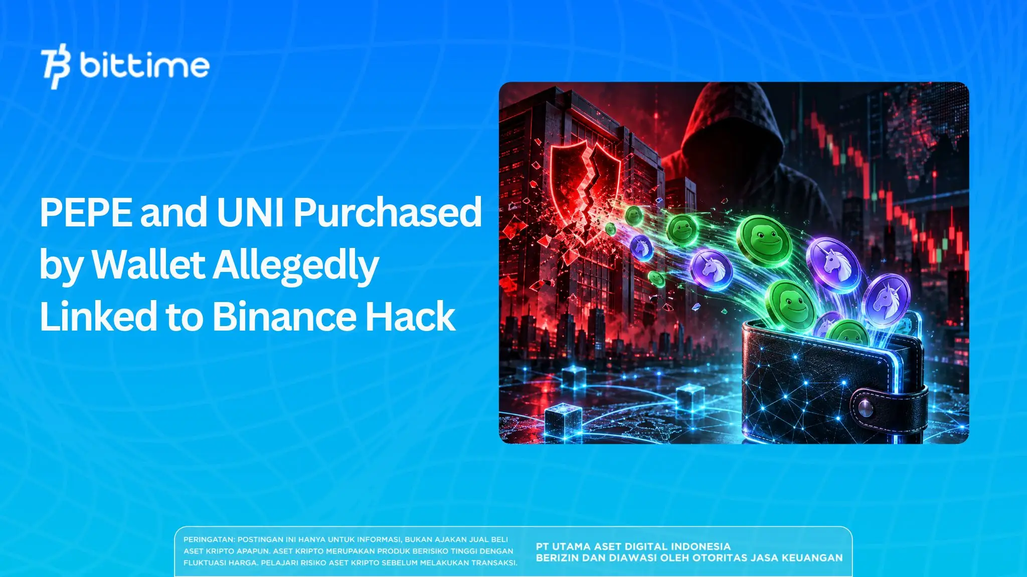 PEPE and UNI Purchased by Wallet Allegedly Linked to Binance Hack