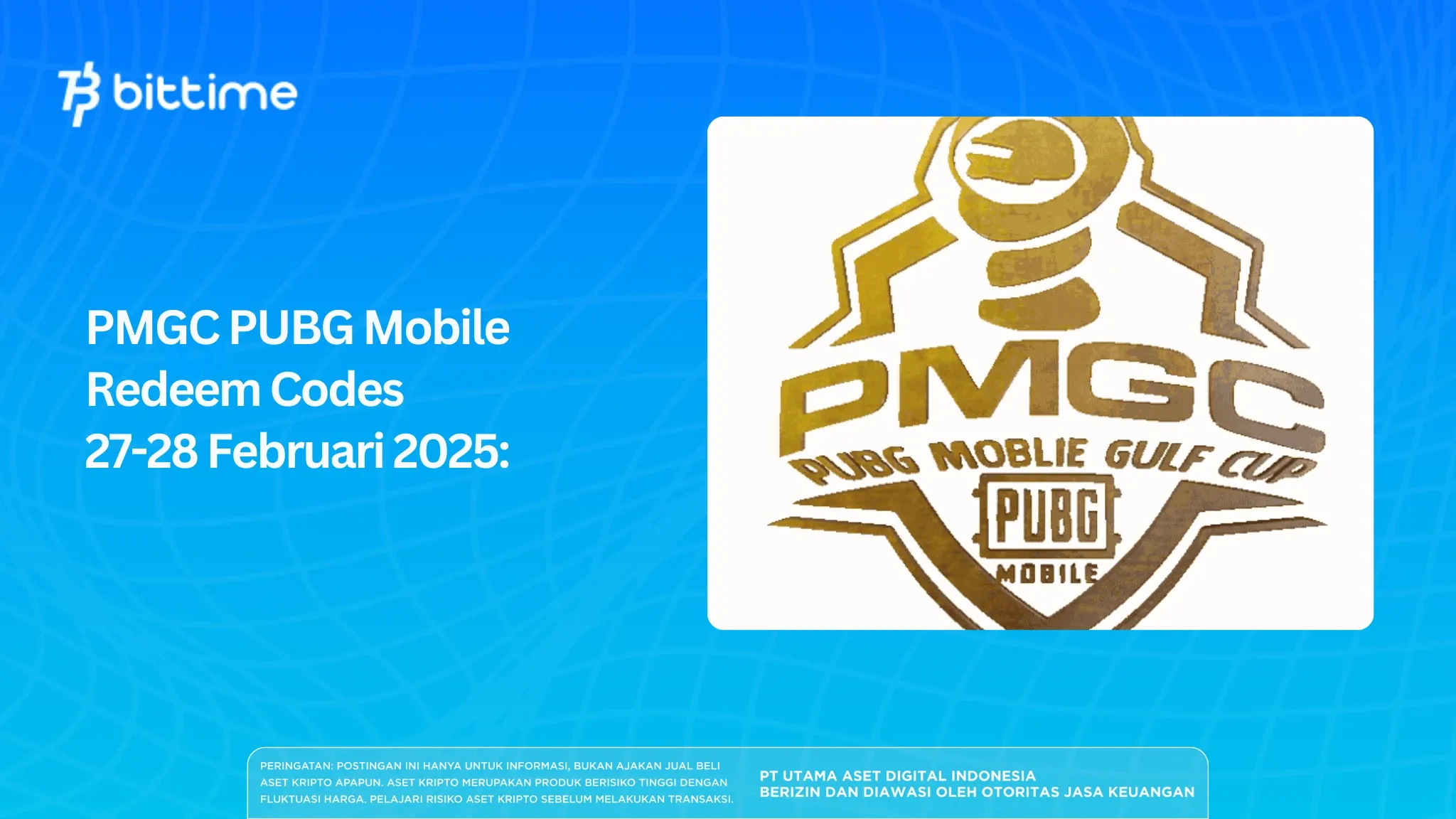 PMGC PUBG Mobile Redeem Codes 27 Februari 2025