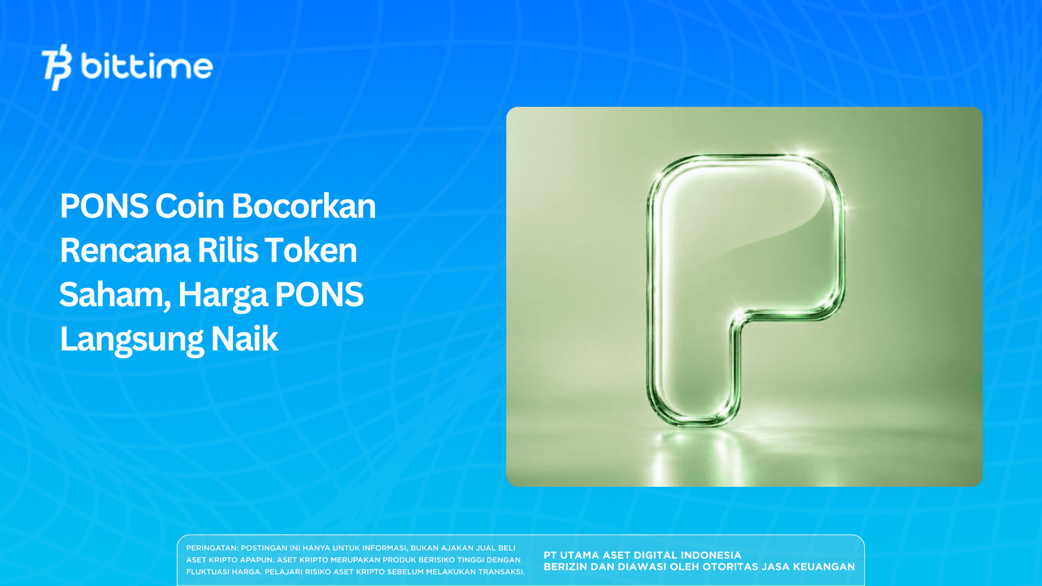 PONS Coin Bocorkan Rencana Rilis Token Saham, Harga PONS Naik