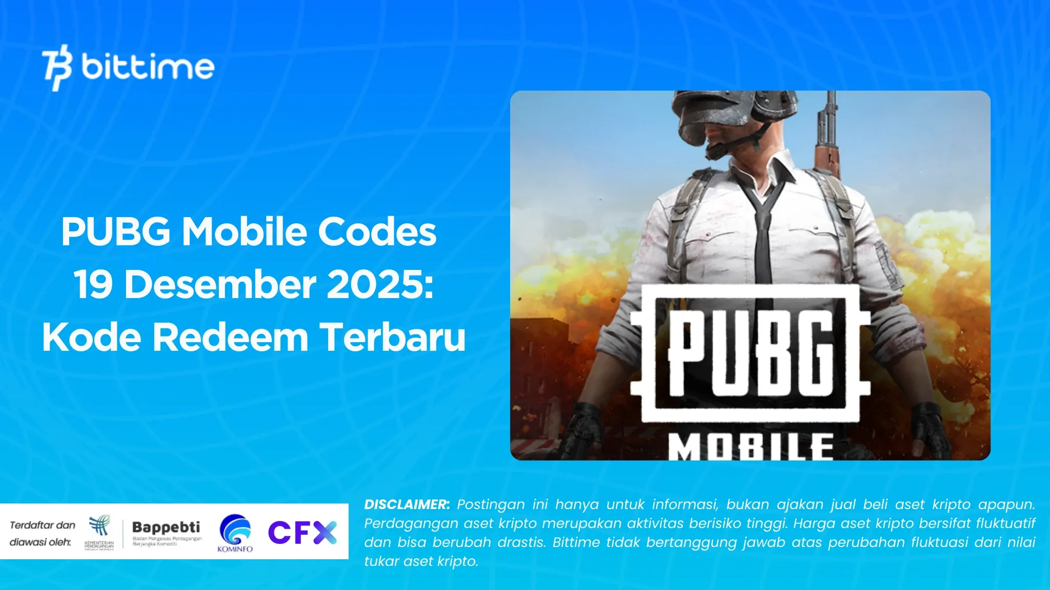 PUBG Mobile Codes 19 Desember 2025: Kode Redeem Terbaru