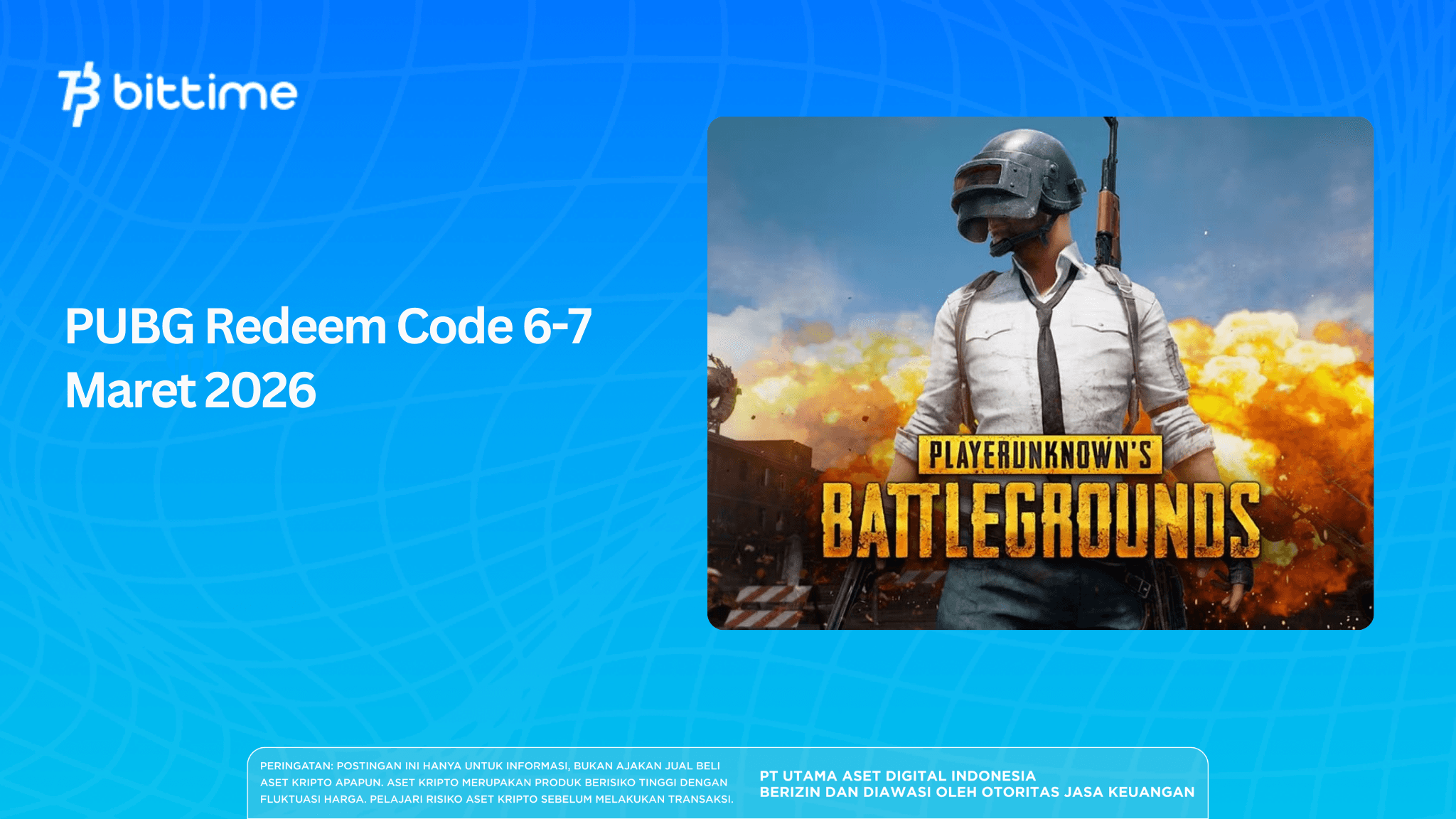PUBG Redeem Code 6-7 Maret 2026