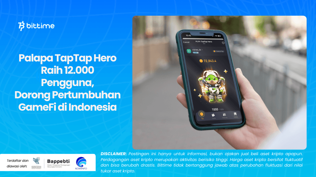 Palapa TapTap Hero Raih 12.000 Pengguna, Dorong Pertumbuhan GameFi di Indonesia