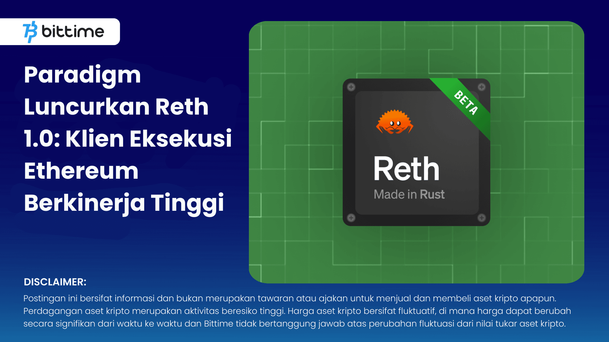 Paradigm Luncurkan Reth 1.0 - Bittime