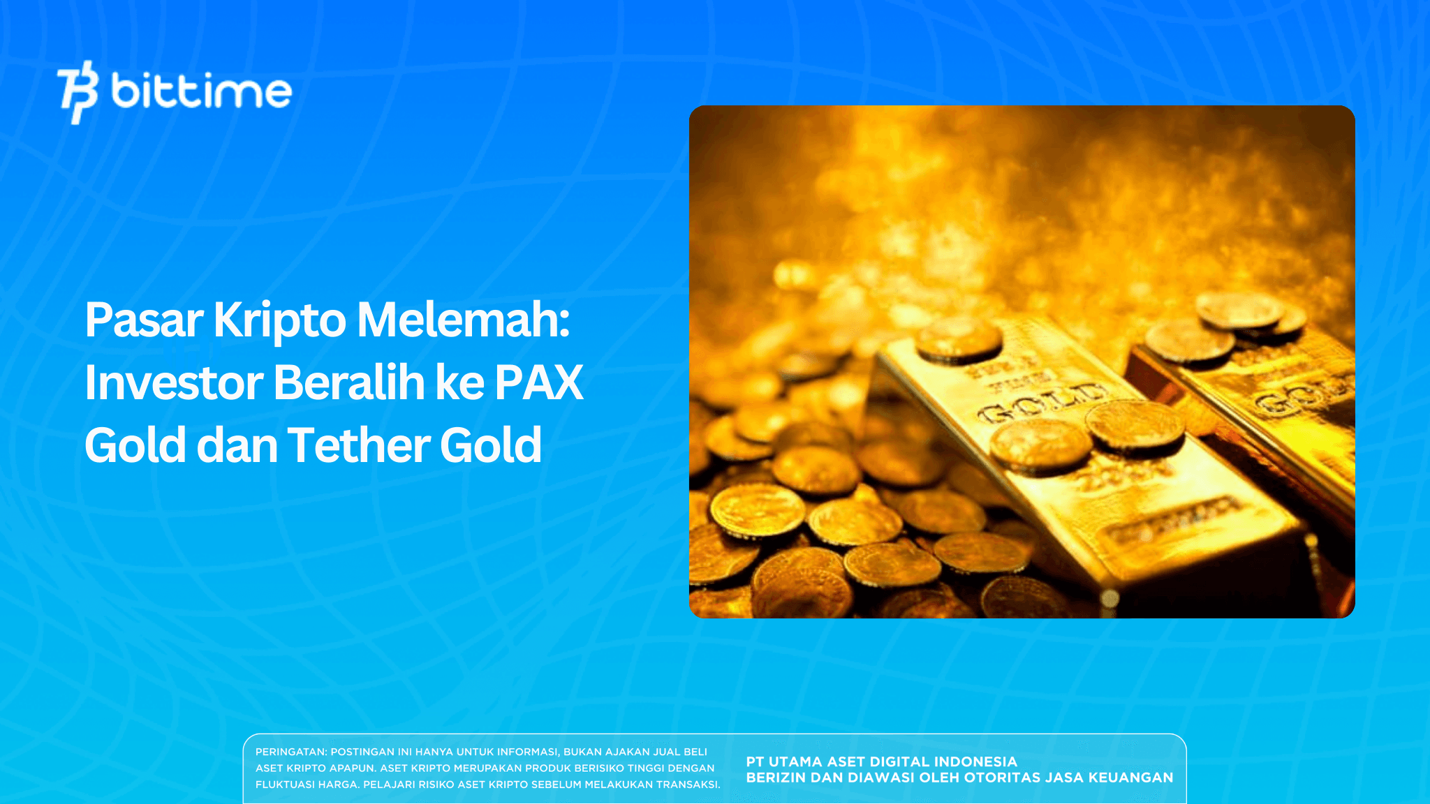 Pasar Kripto Melemah: Investor Beralih ke PAX Gold dan Tether Gold