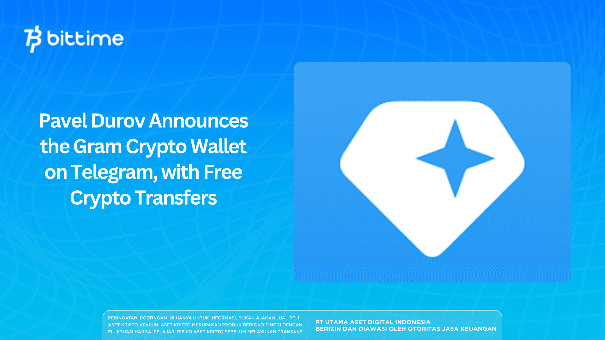 Pavel Durov Announces the Gram Crypto Wallet on Telegram, with Free Crypto Transfers