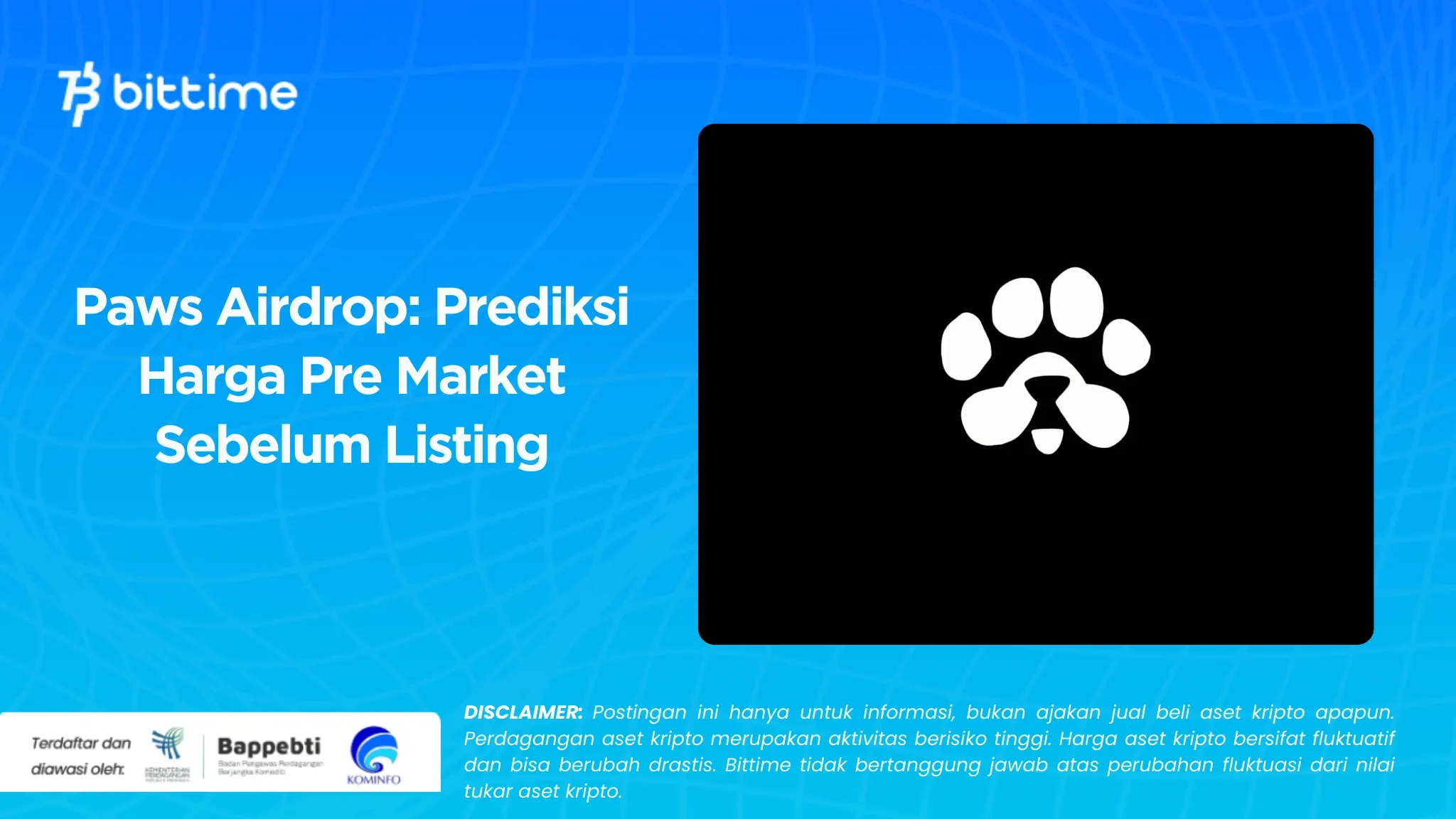 Paws Airdrop Prediksi Harga Pre Market Sebelum Listing