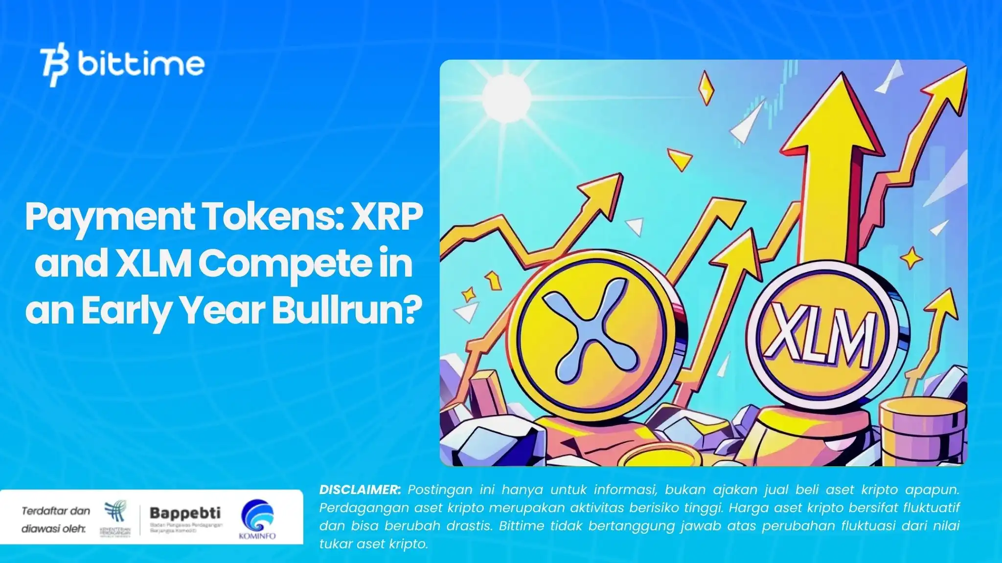 Payment Tokens XRP and XLM Compete in an Early Year Bullrun.webp