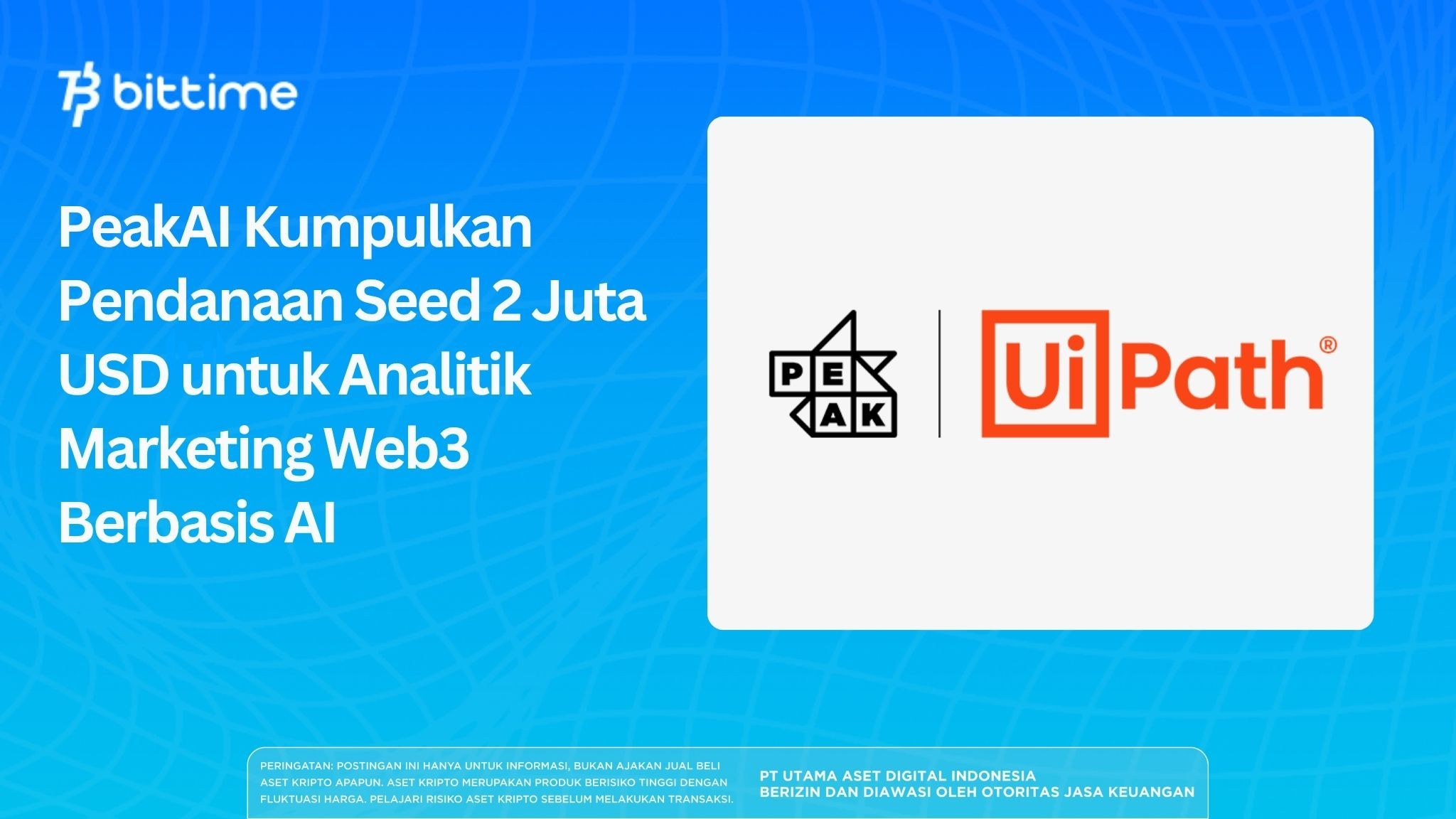 PeakAI Kumpulkan Pendanaan Seed 2 Juta USD untuk Analitik Marketing Web3 Berbasis AI