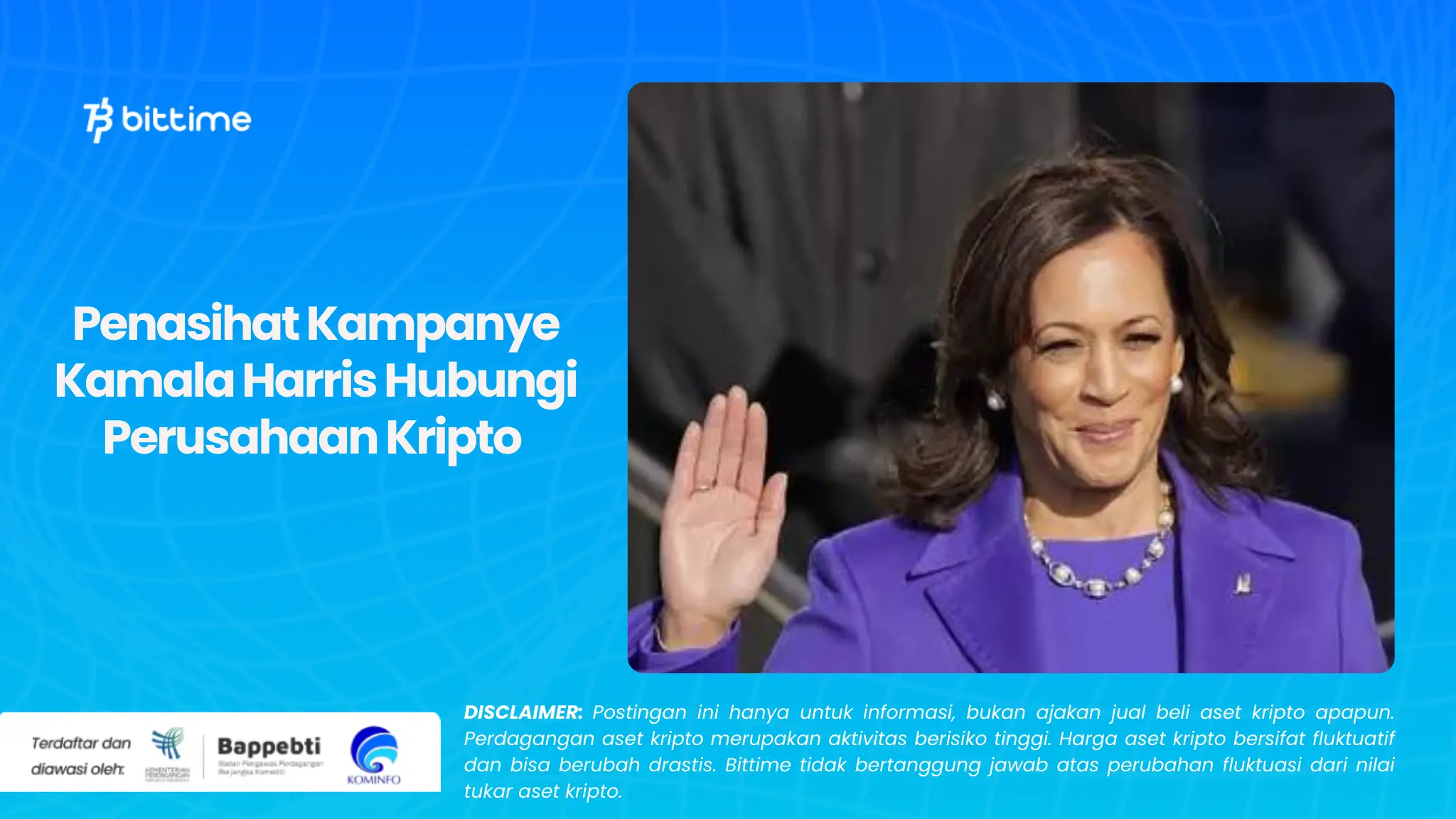 Penasihat Kampanye Kamala Harris Hubungi Perusahaan Kripto 