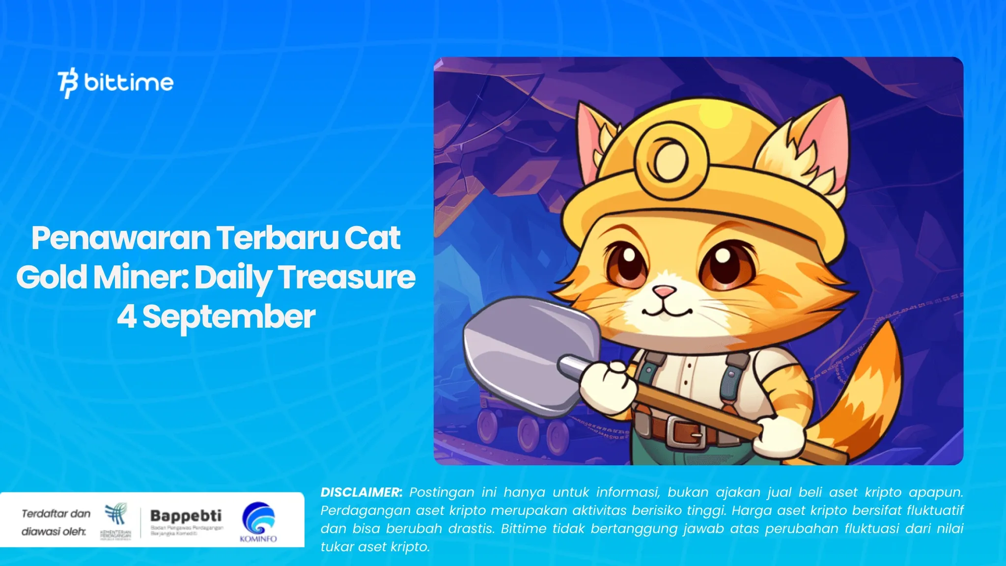 Penawaran Terbaru Cat Gold Miner: Daily Treasure 4 September