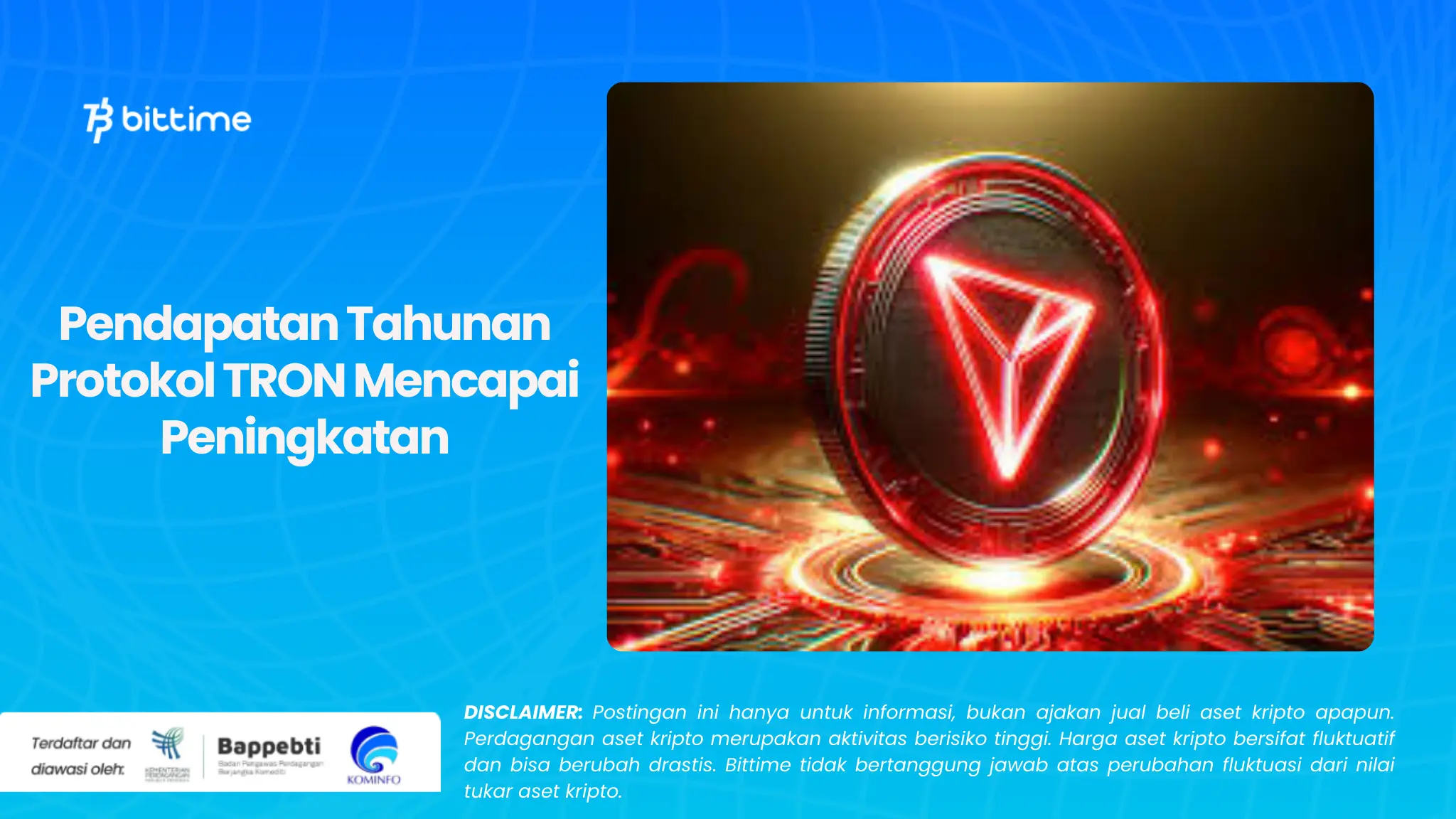 Pendapatan Tahunan Protokol TRON Mencapai Peningkatan