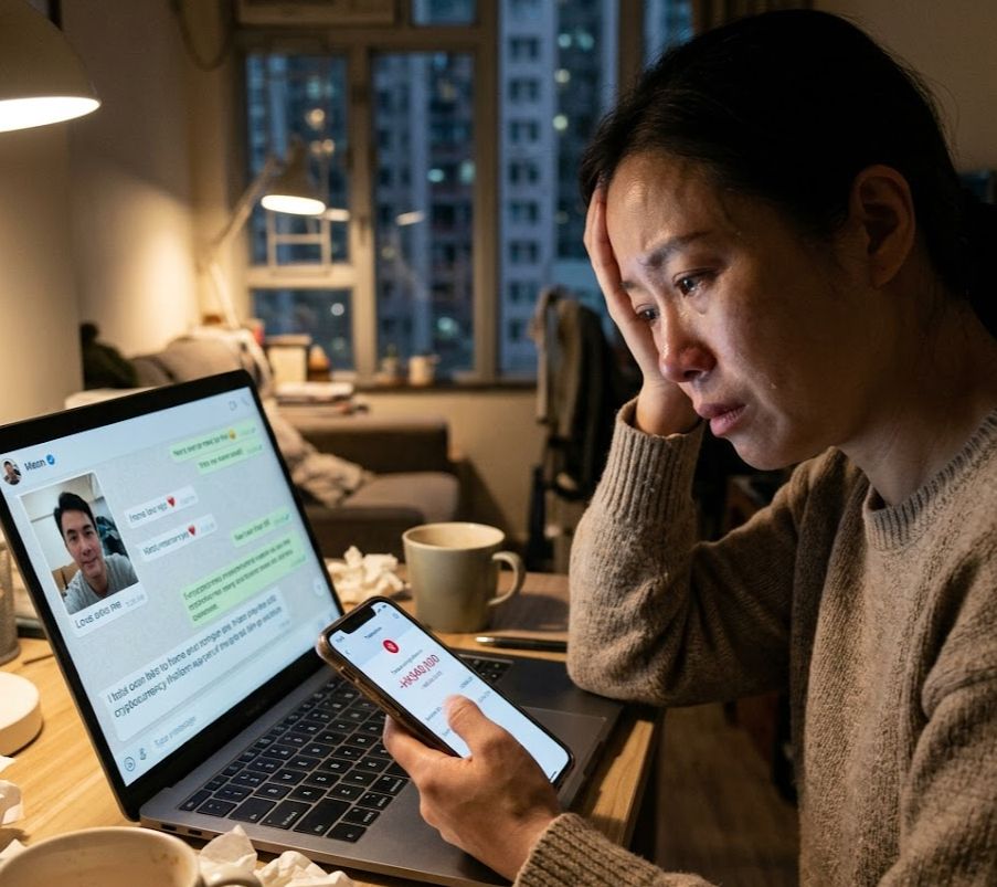 Penipuan Kripto Berkedok Romantis, Korban Wanita Hongkong Merugi HK$40,000
