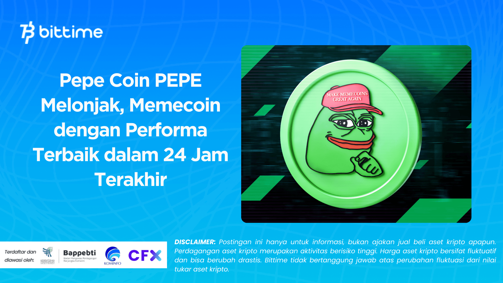 Pepe Coin PEPE Melonjak, Memecoin dengan Performa Terbaik dalam 24 Jam Terakhir.png