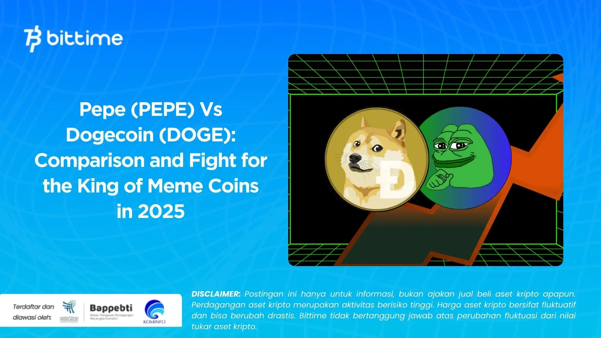 Pepe (PEPE) Vs Dogecoin (DOGE) Comparison and Fight for the King of Meme Coins in 2025.