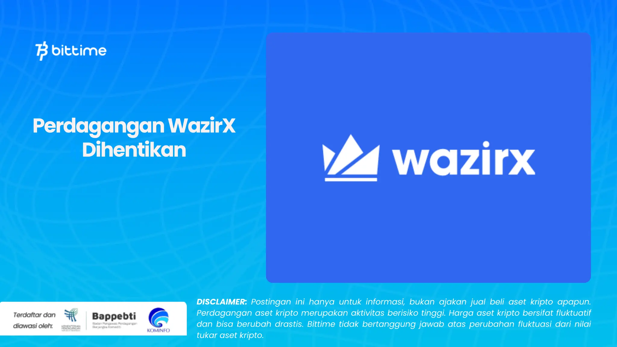 Perdagangan WazirX Dihentikan