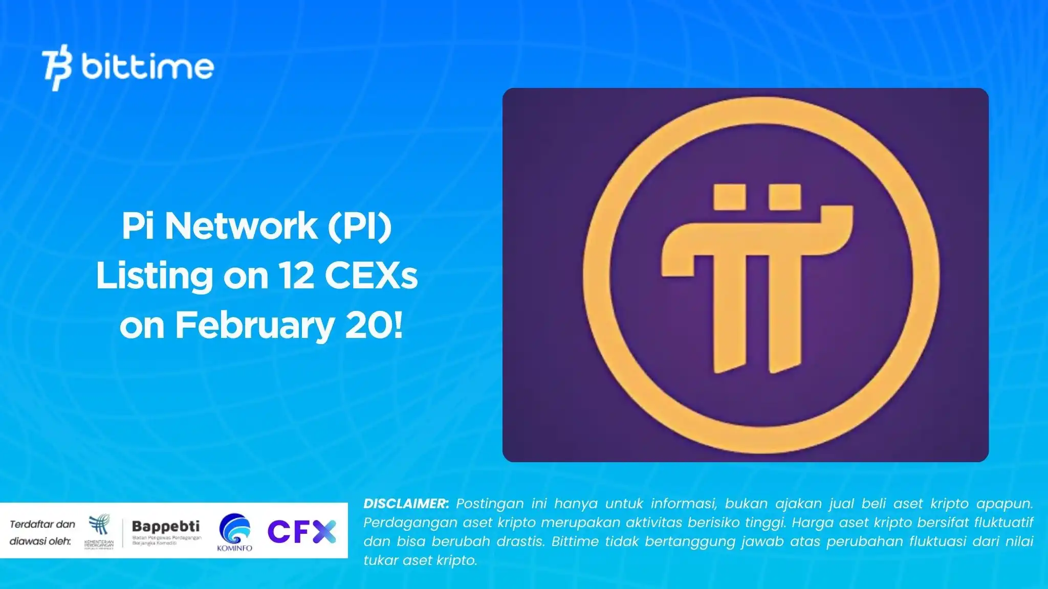 Pi Network (PI) Listing on 12 CEXs on February 20!.webp